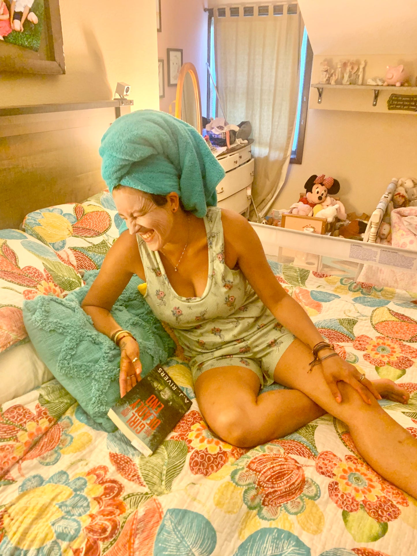 Adult Digital Sewing PDF Pattern - Sweet Sleep Set - Shorts and Tank top Pajamas