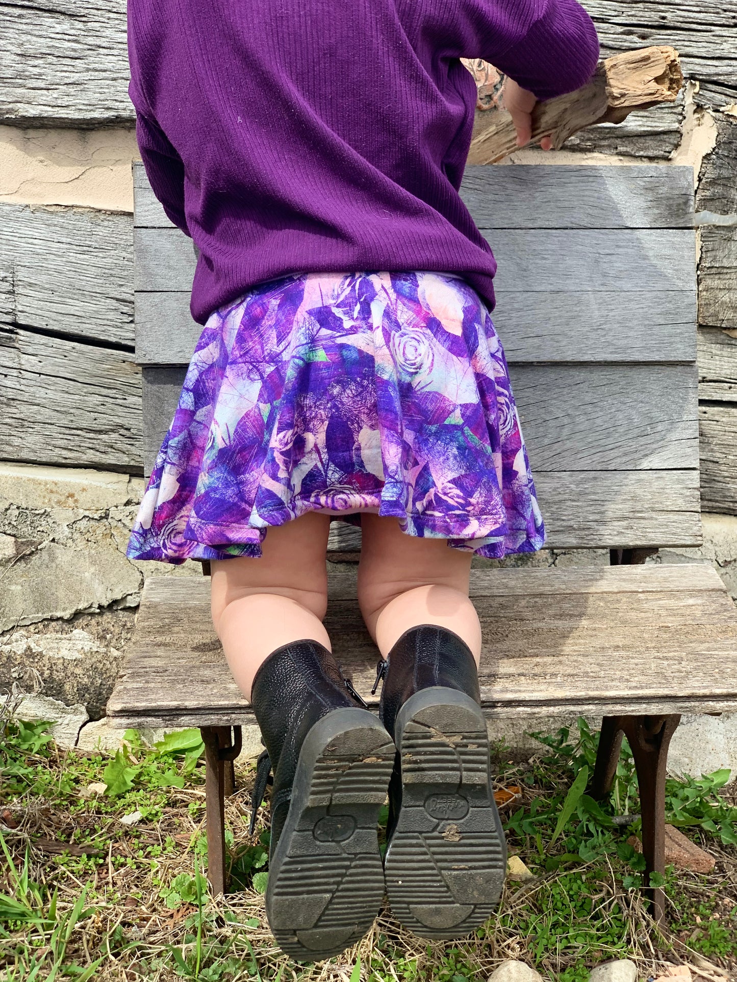 Kids Sporty Skorty Skirt, Shorts to full length yoga pants - Digital PDF Sewing Pattern - Size Preemie to 20 youth