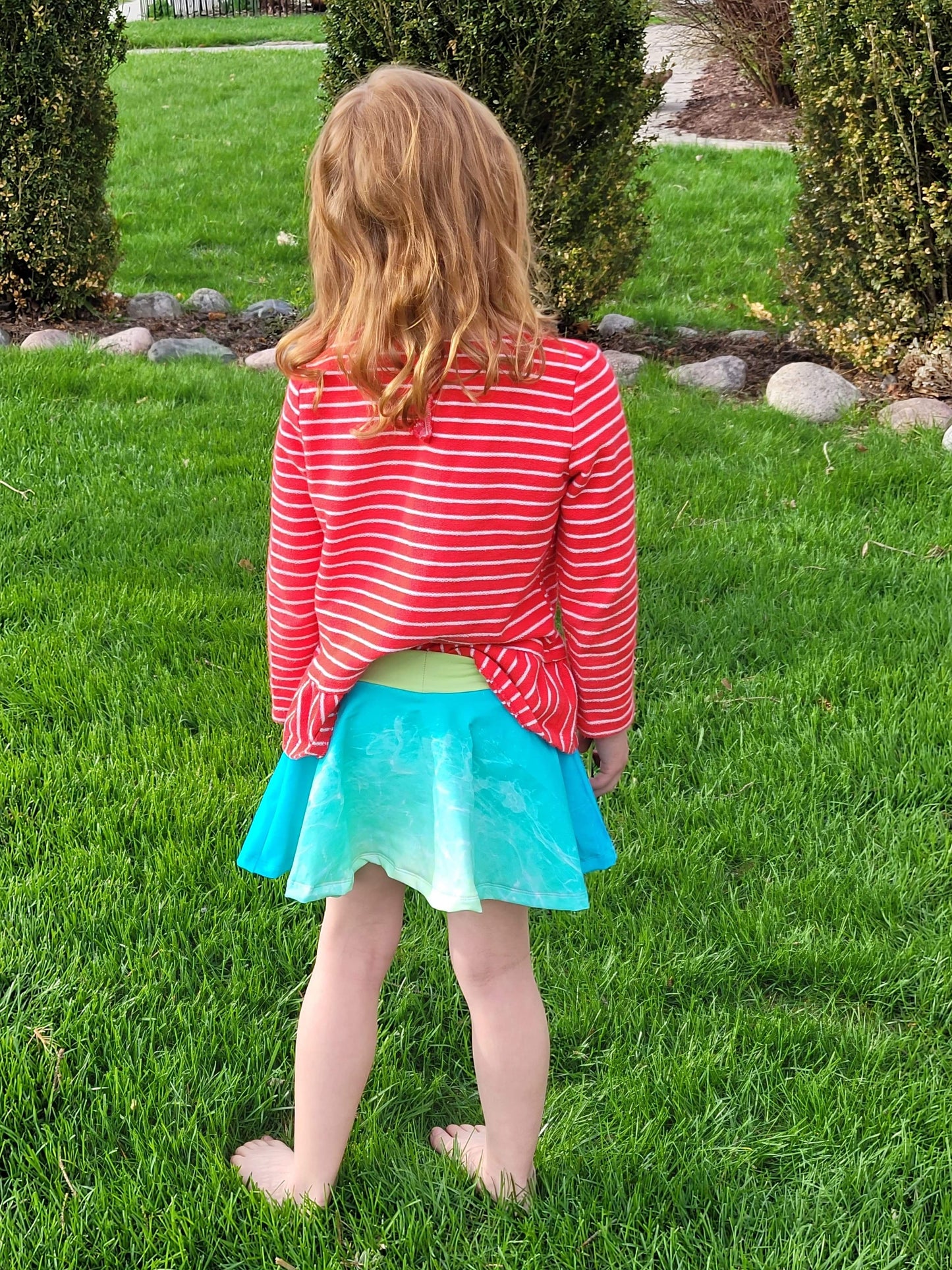 Kids Sporty Skorty Skirt, Shorts to full length yoga pants - Digital PDF Sewing Pattern - Size Preemie to 20 youth