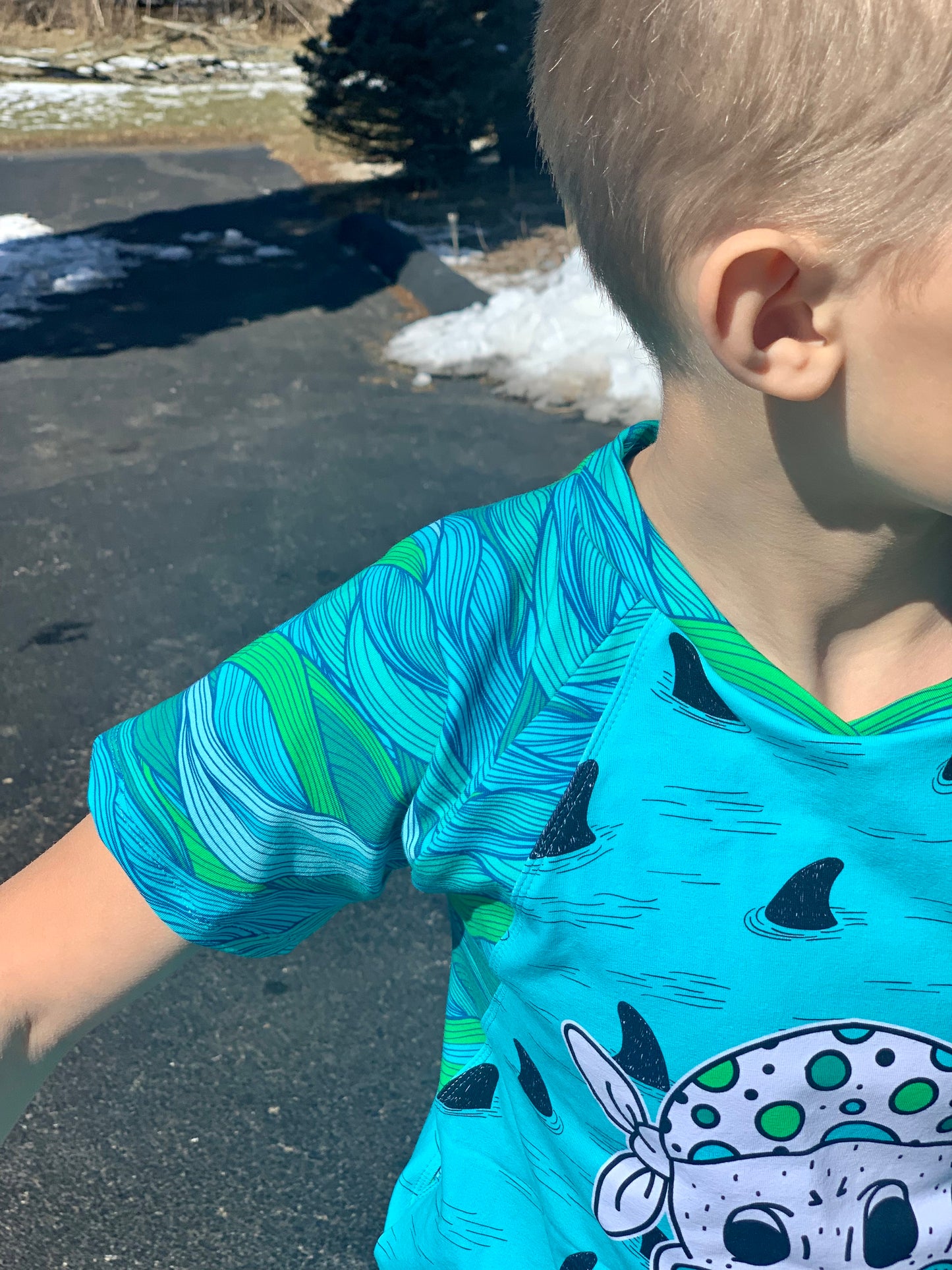 Kids Rockin Raglan Tee - Multiple options available - Short Sleeve, Gathered Sleeve, Long Sleeve Digital PDF Sewing Pattern