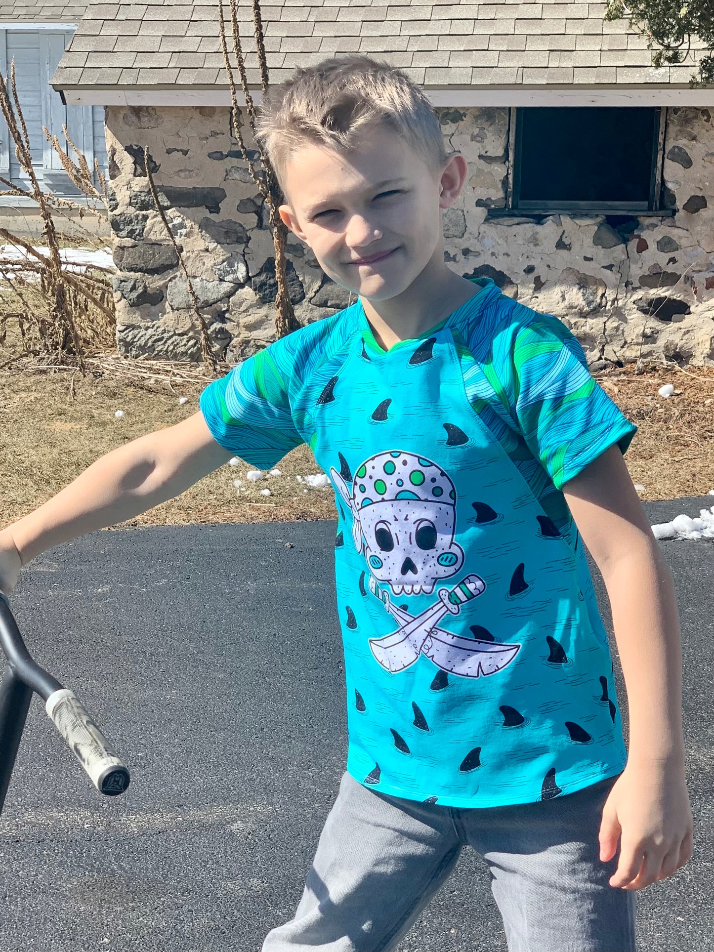 Kids Rockin Raglan Tee - Multiple options available - Short Sleeve, Gathered Sleeve, Long Sleeve Digital PDF Sewing Pattern