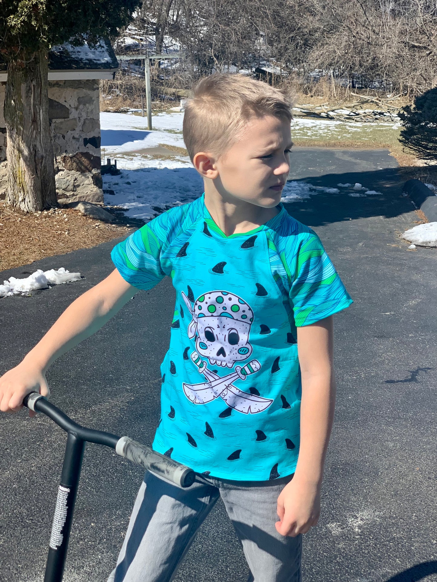 Kids Rockin Raglan Tee - Multiple options available - Short Sleeve, Gathered Sleeve, Long Sleeve Digital PDF Sewing Pattern
