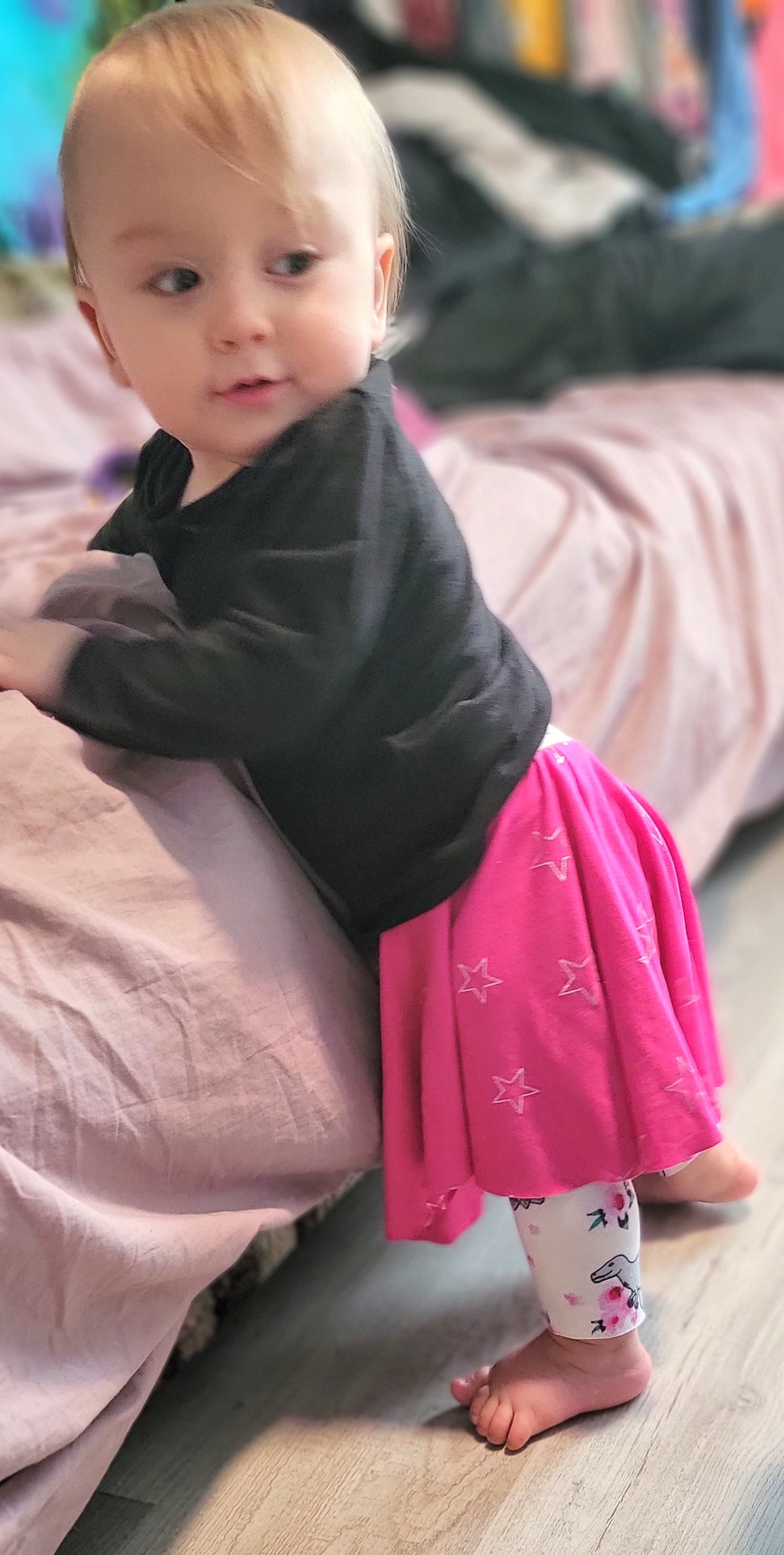 Kids Sporty Skorty Skirt, Shorts to full length yoga pants - Digital PDF Sewing Pattern - Size Preemie to 20 youth