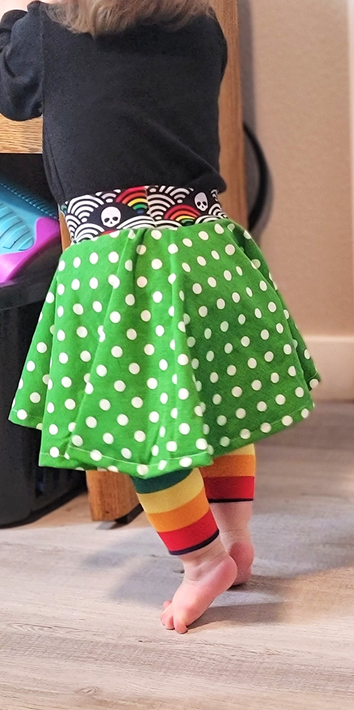 Kids Sporty Skorty Skirt, Shorts to full length yoga pants - Digital PDF Sewing Pattern - Size Preemie to 20 youth