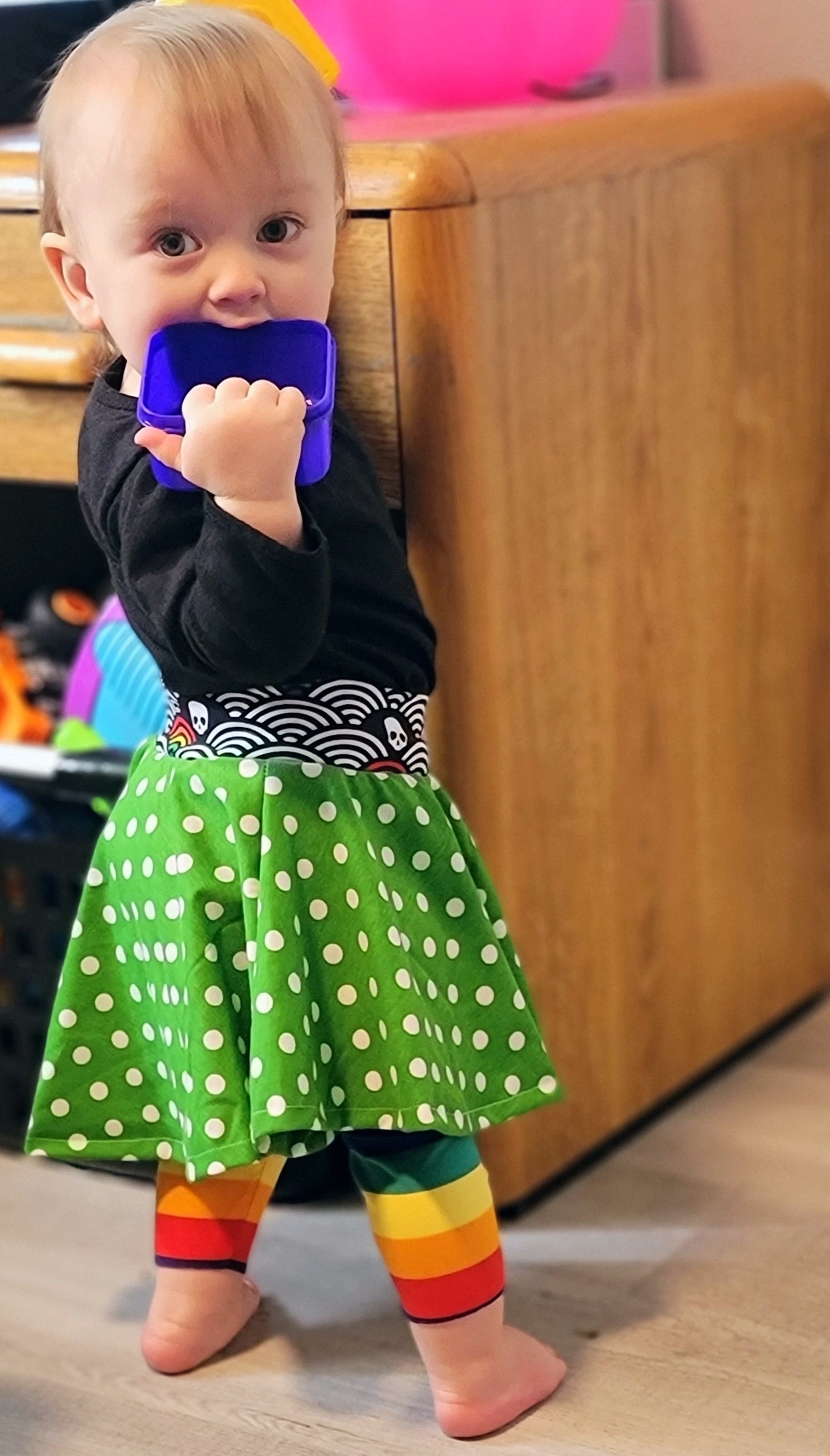 Kids Sporty Skorty Skirt, Shorts to full length yoga pants - Digital PDF Sewing Pattern - Size Preemie to 20 youth