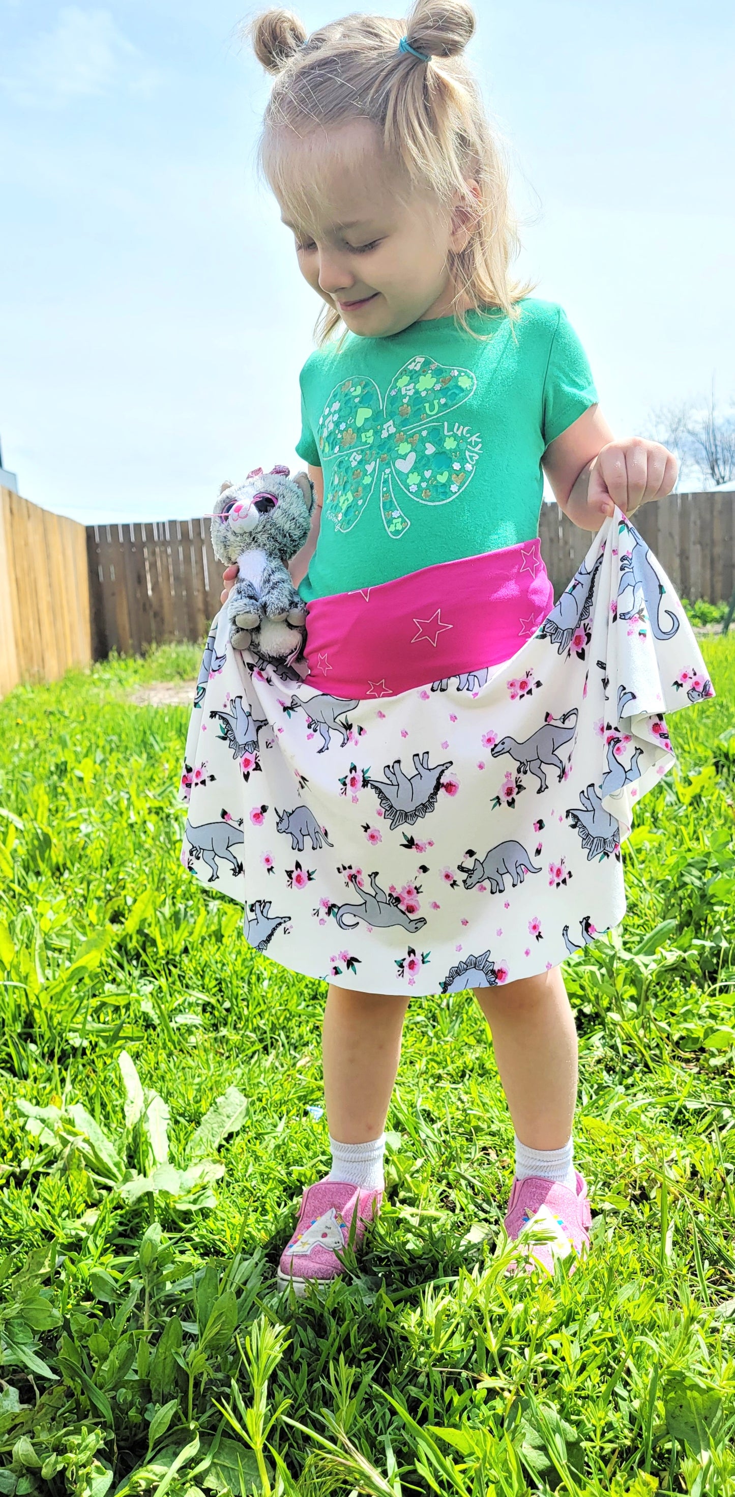 Kids Sporty Skorty Skirt, Shorts to full length yoga pants - Digital PDF Sewing Pattern - Size Preemie to 20 youth