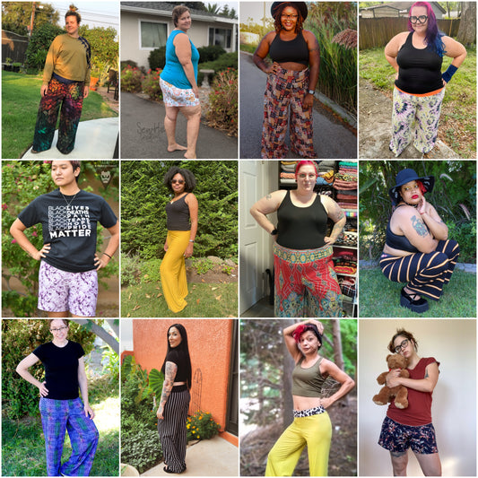Adult Rockapalazzo Pants - Multiple options available - Digital PDF Sewing Pattern