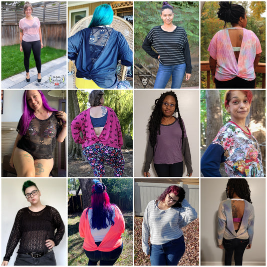 Adult Twist & Slouch - Digital Sewing Pattern - dolman style top