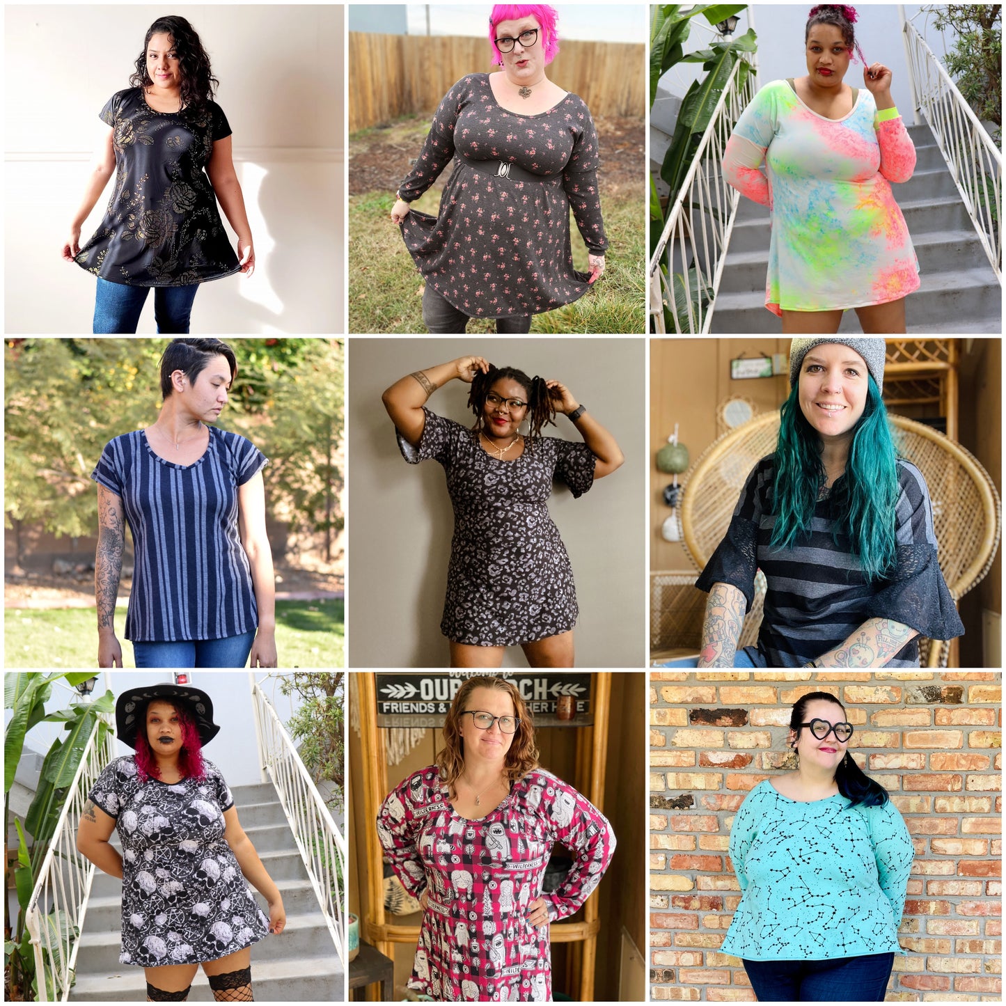 Adult All Seasons Dolman - Top, Tunic, Dress & Hi-Low - Digital PDF Pattern for Sewing