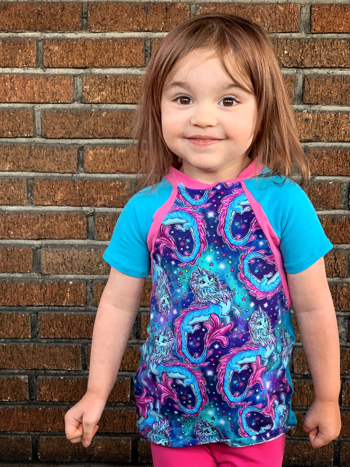 Kids Rockin Raglan Tee - Multiple options available - Short Sleeve, Gathered Sleeve, Long Sleeve Digital PDF Sewing Pattern