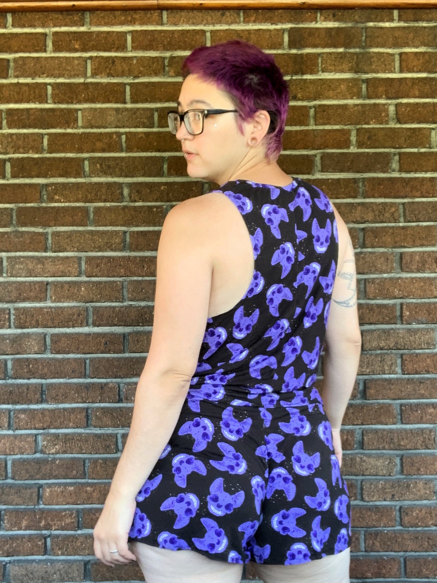 Adult Digital Sewing PDF Pattern - Sweet Sleep Set - Shorts and Tank top Pajamas