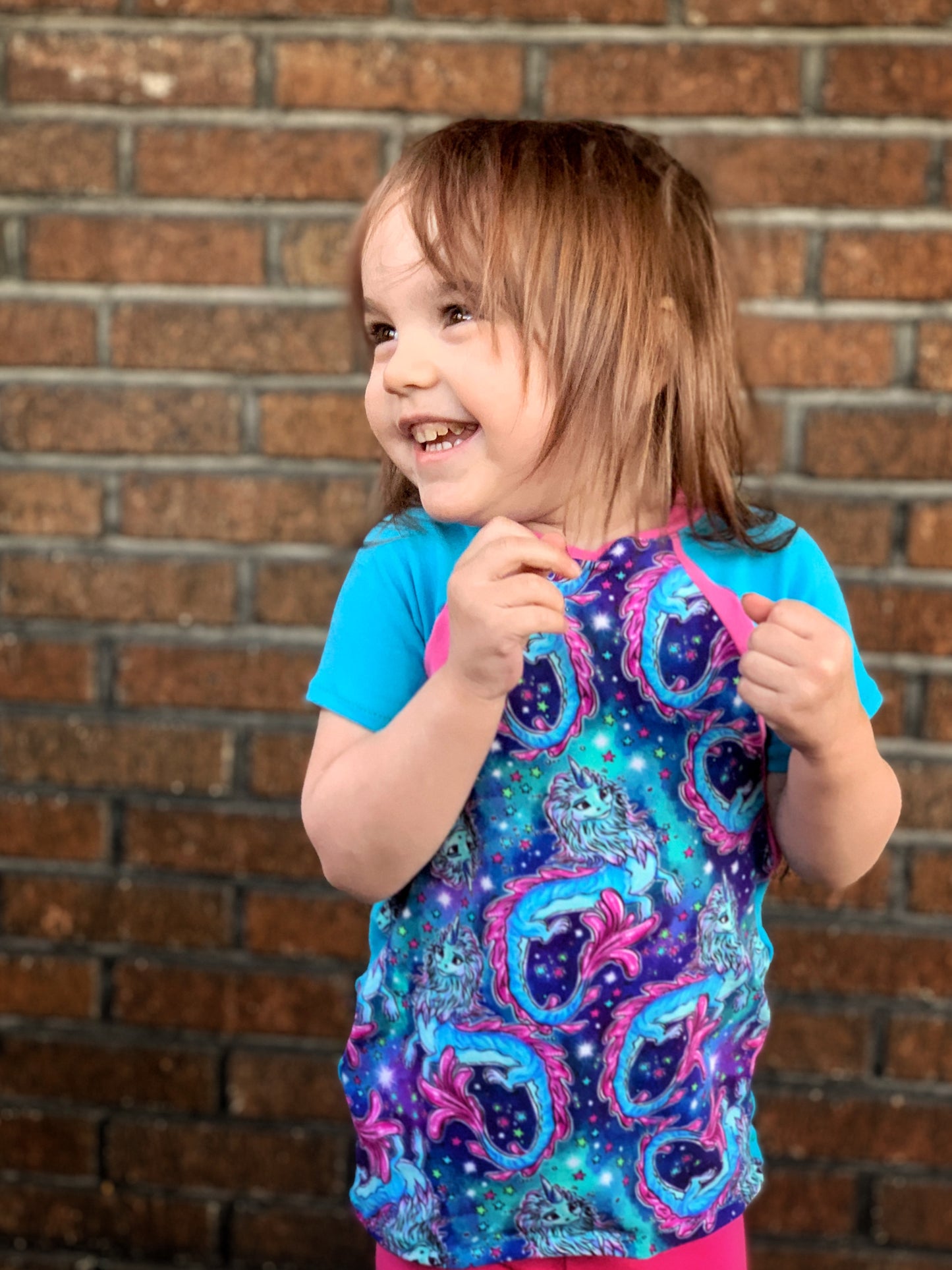 Kids Rockin Raglan Tee - Multiple options available - Short Sleeve, Gathered Sleeve, Long Sleeve Digital PDF Sewing Pattern