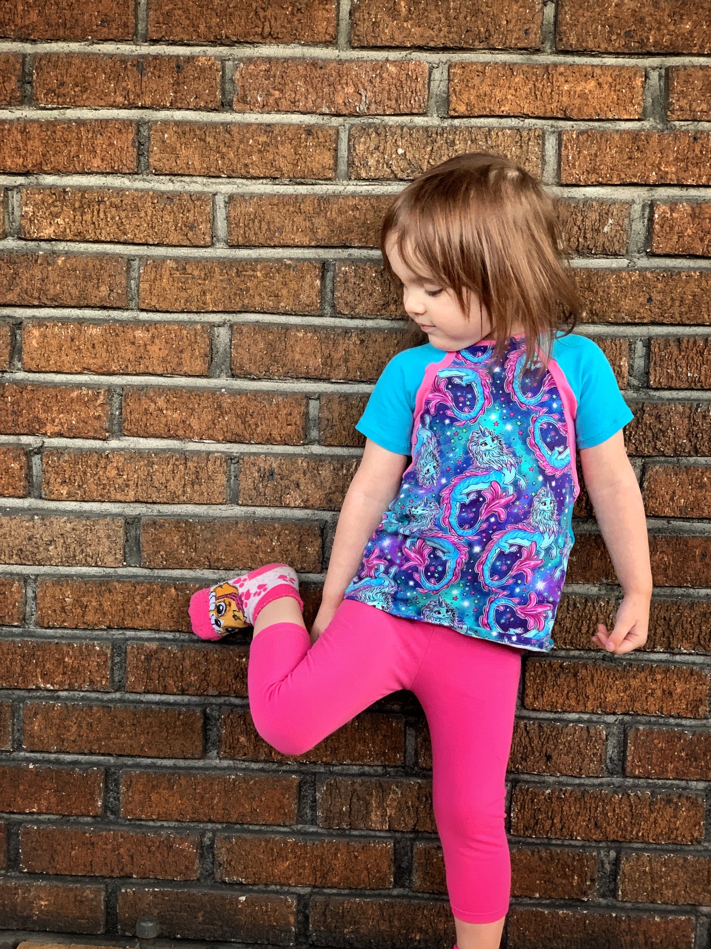 Kids Rockin Raglan Tee - Multiple options available - Short Sleeve, Gathered Sleeve, Long Sleeve Digital PDF Sewing Pattern