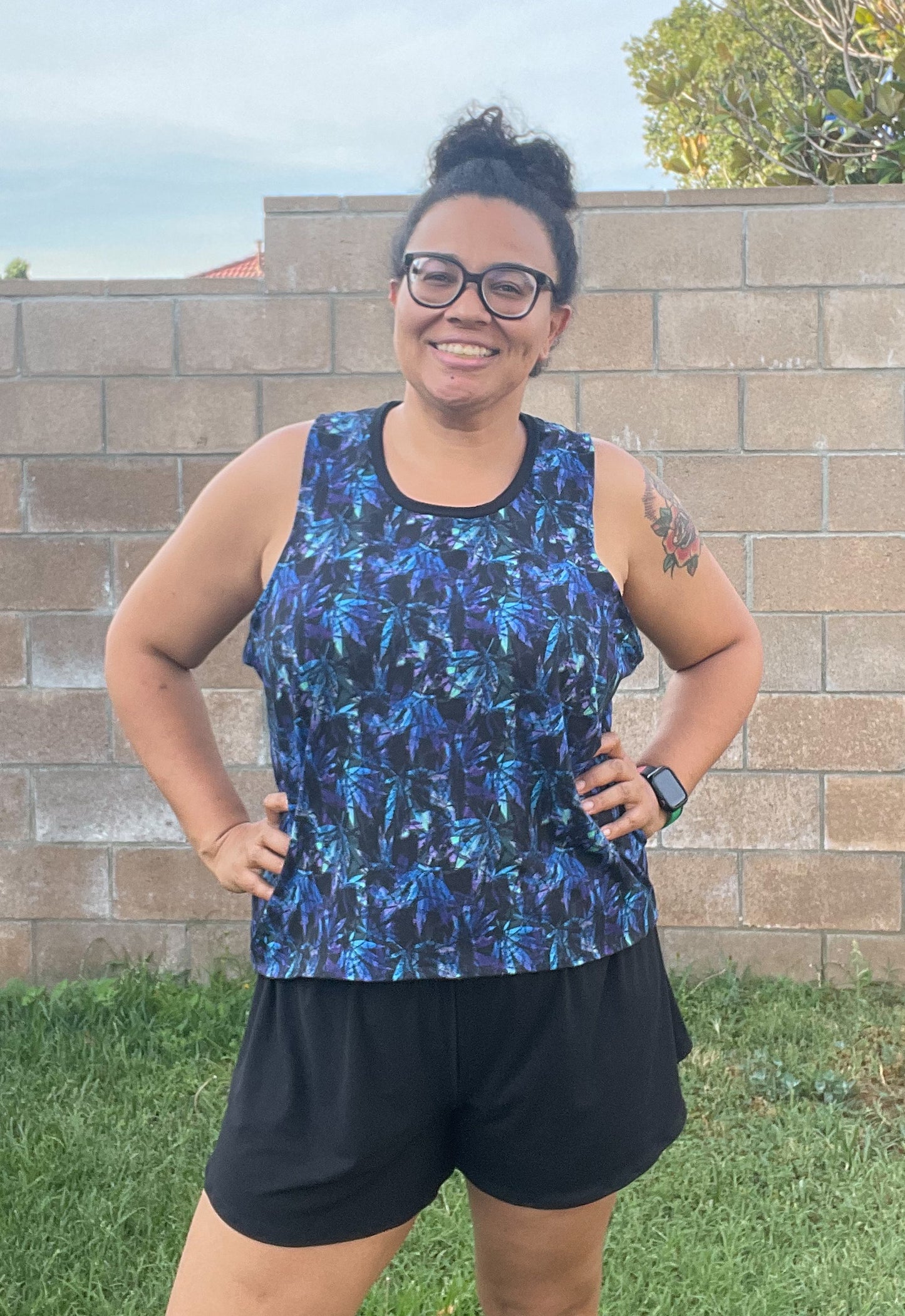 Adult Digital Sewing PDF Pattern - Sweet Sleep Set - Shorts and Tank top Pajamas