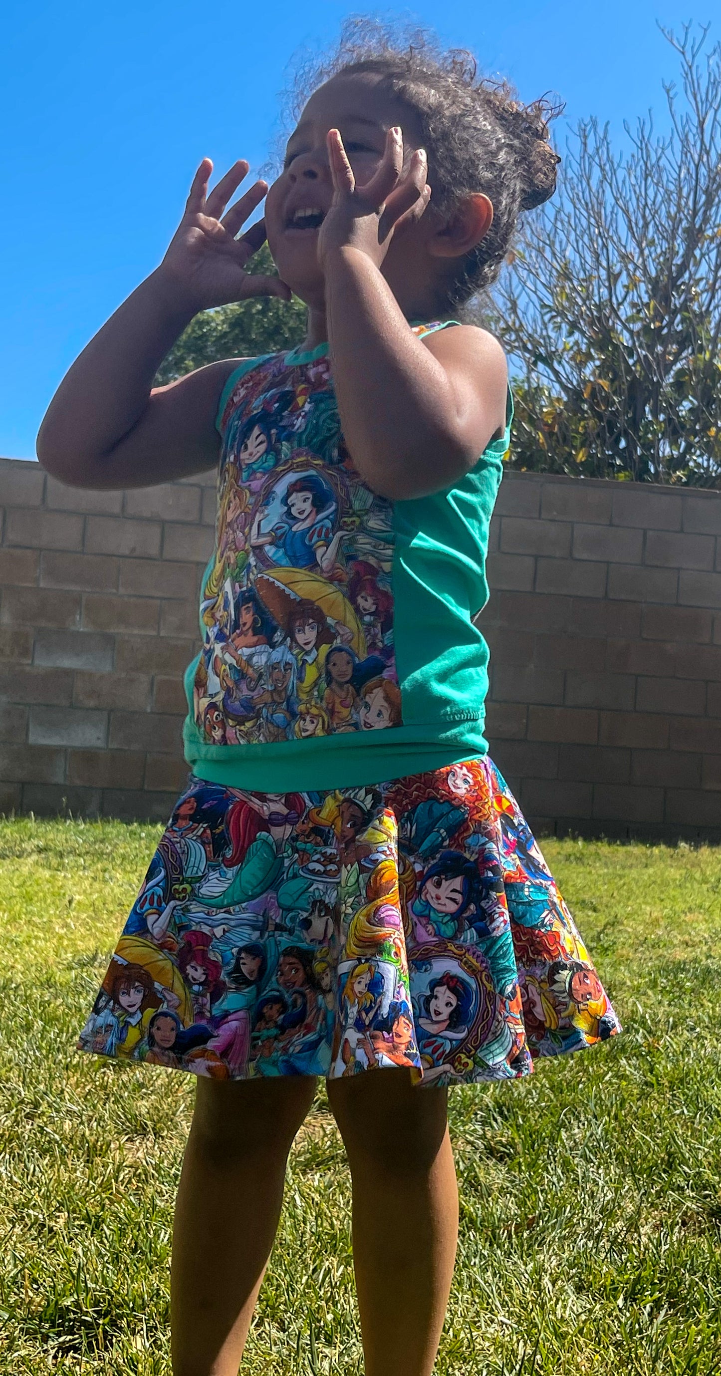 Kids Sporty Skorty Skirt, Shorts to full length yoga pants - Digital PDF Sewing Pattern - Size Preemie to 20 youth