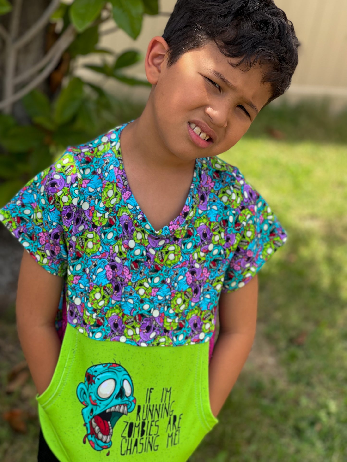 Kids Candy Pocket Tee - Multiple options available - Digital PDF Sewing Pattern