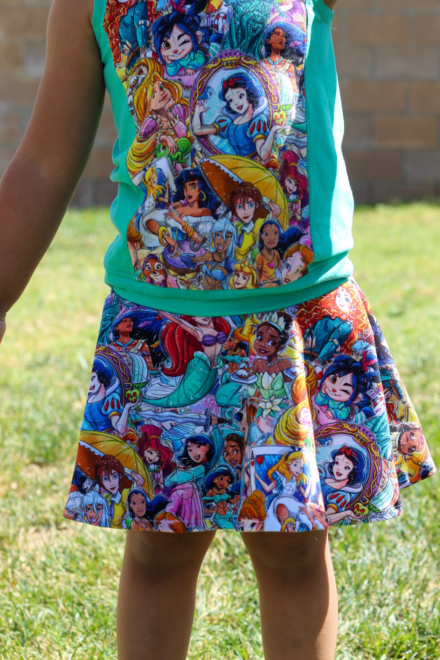 Kids Sporty Skorty Skirt, Shorts to full length yoga pants - Digital PDF Sewing Pattern - Size Preemie to 20 youth