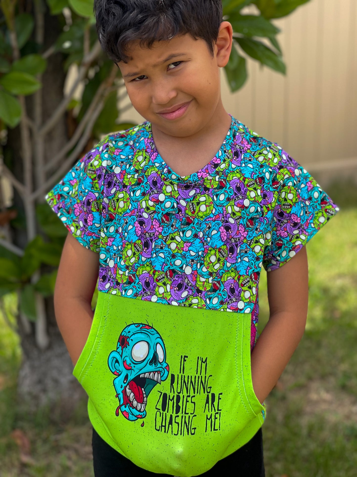 Kids Candy Pocket Tee - Multiple options available - Digital PDF Sewing Pattern