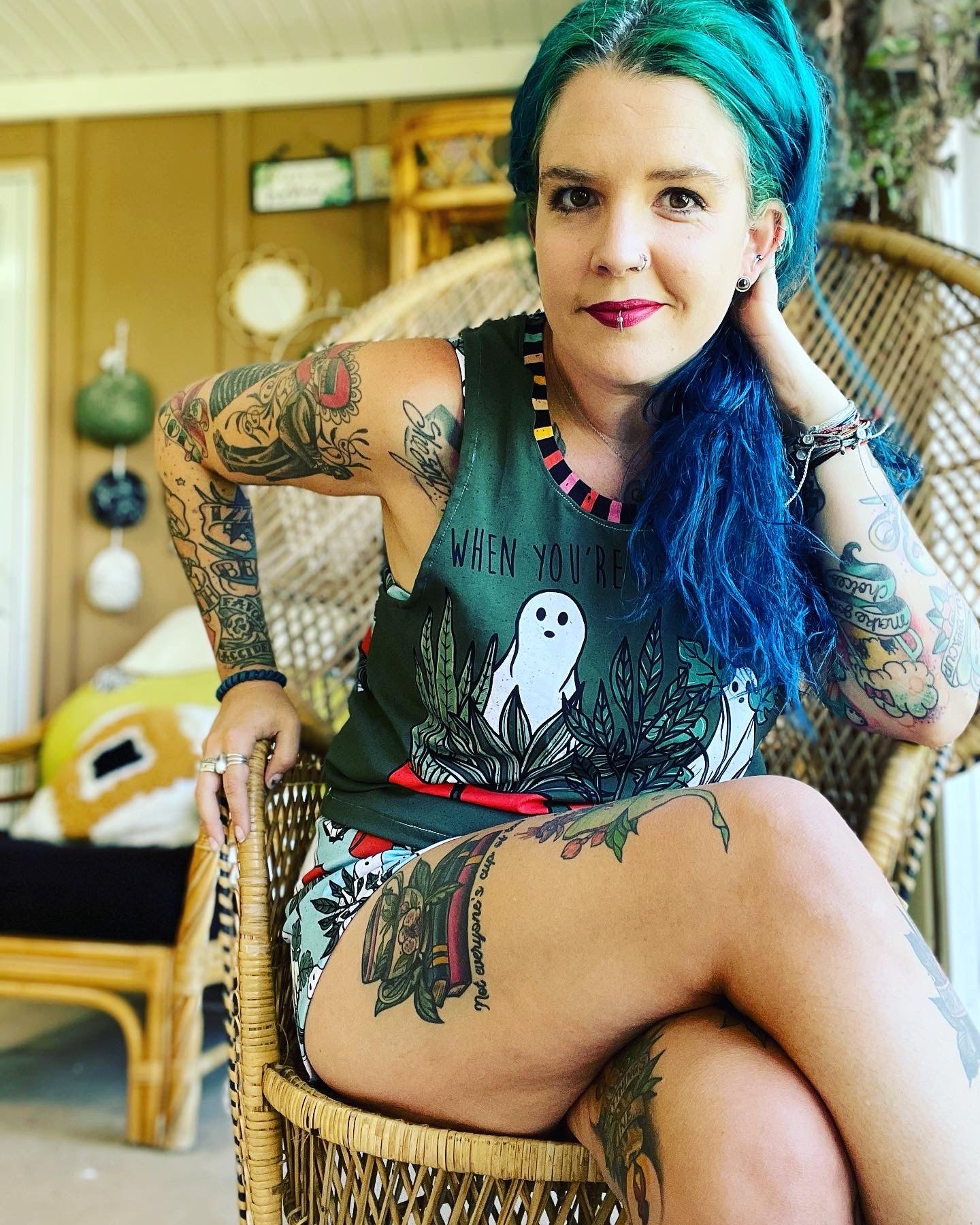 Adult Digital Sewing PDF Pattern - Sweet Sleep Set - Shorts and Tank top Pajamas