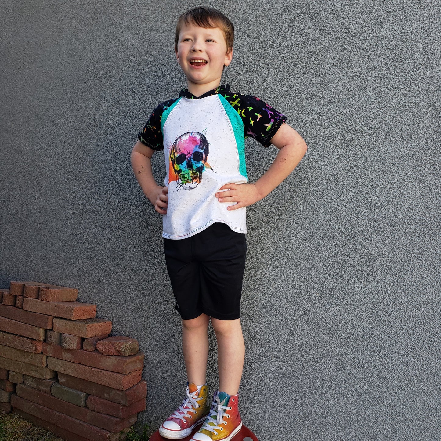 Kids Rockin Raglan Tee - Multiple options available - Short Sleeve, Gathered Sleeve, Long Sleeve Digital PDF Sewing Pattern