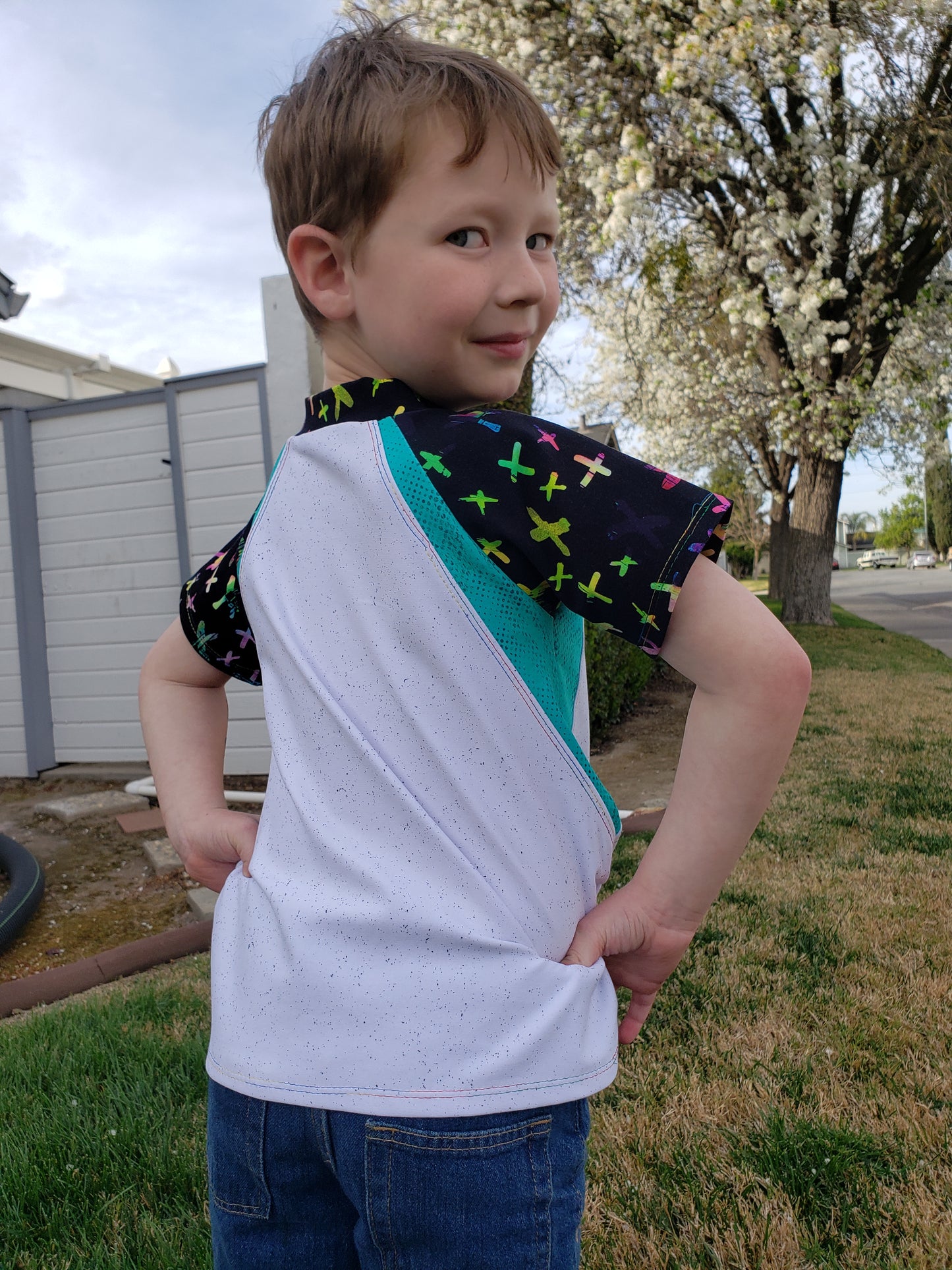 Kids Rockin Raglan Tee - Multiple options available - Short Sleeve, Gathered Sleeve, Long Sleeve Digital PDF Sewing Pattern