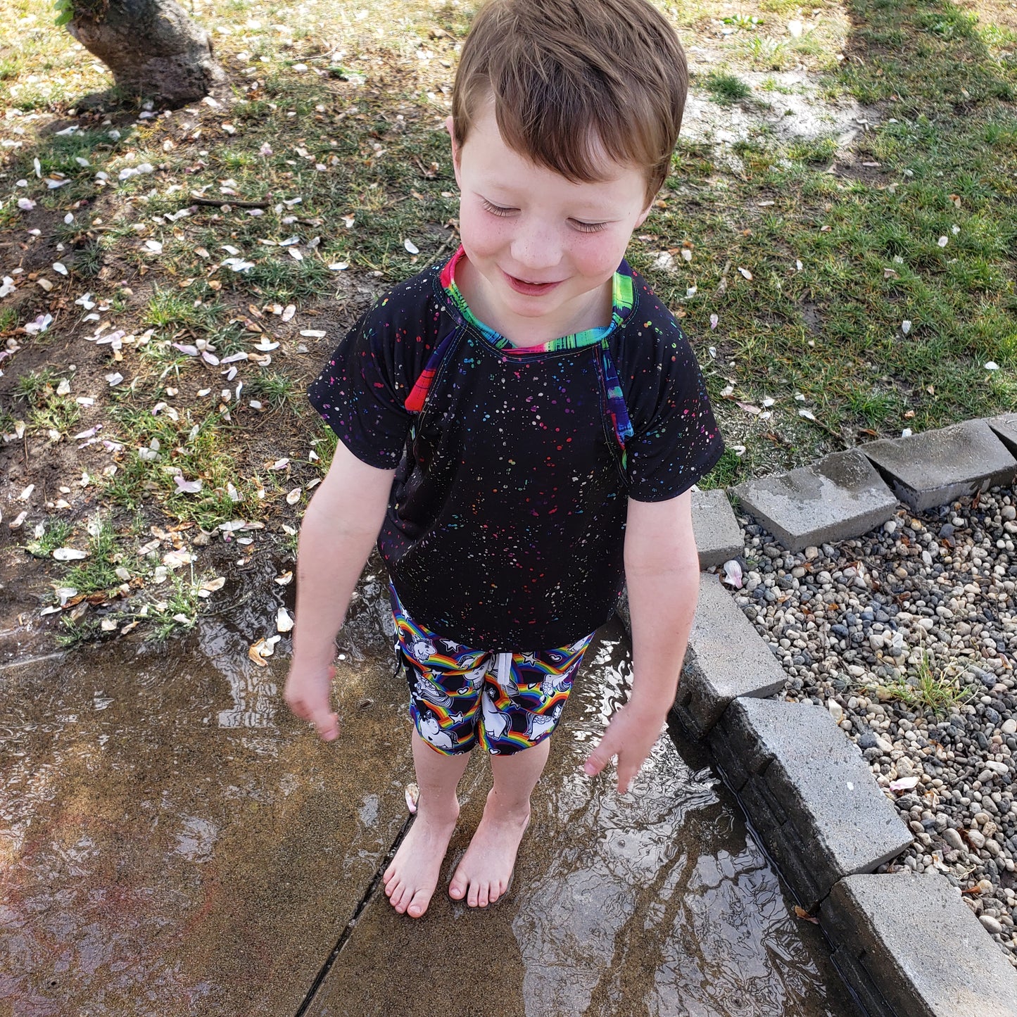 Kids Rockin Raglan Tee - Multiple options available - Short Sleeve, Gathered Sleeve, Long Sleeve Digital PDF Sewing Pattern