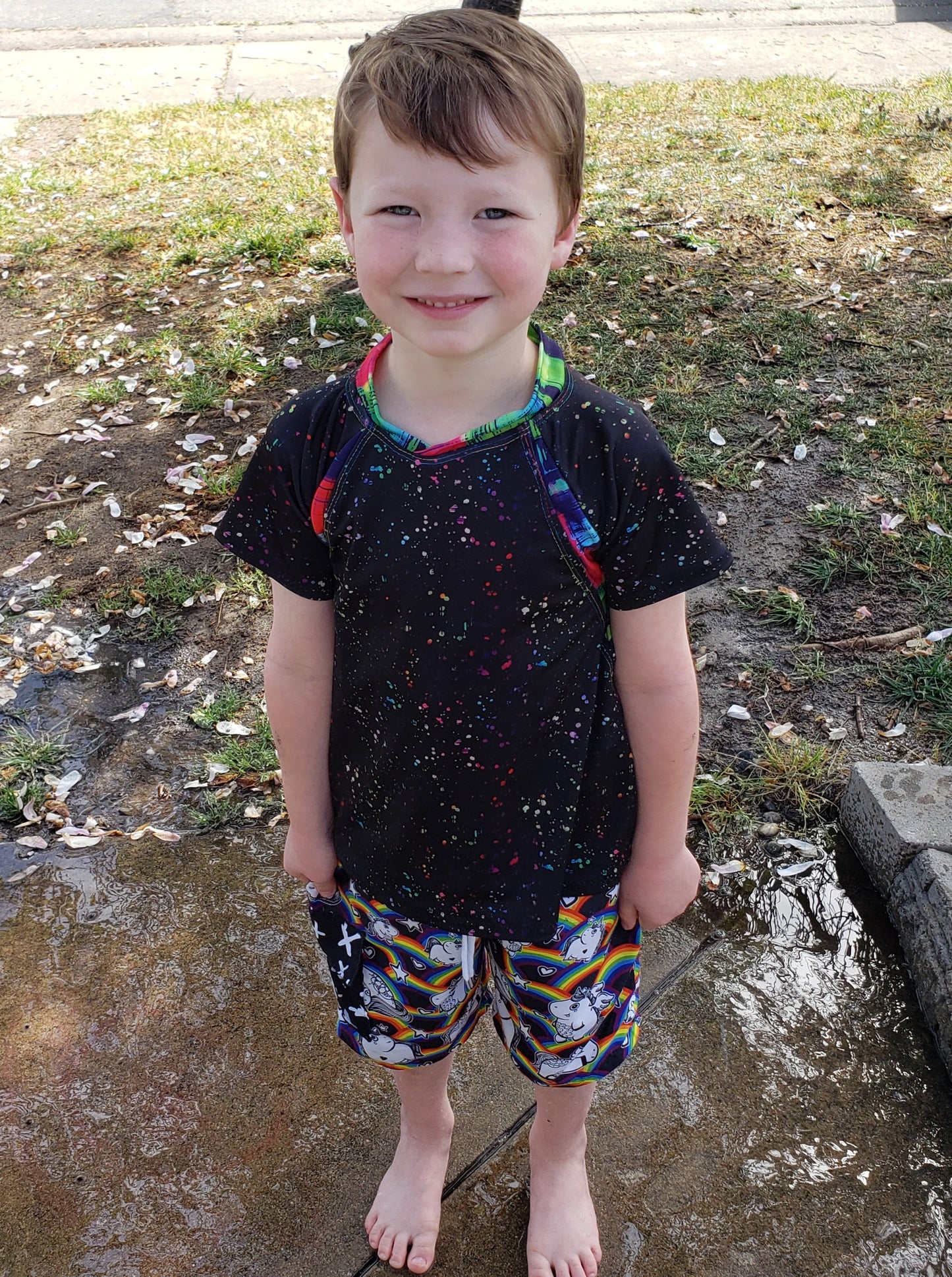 Kids Rockin Raglan Tee - Multiple options available - Short Sleeve, Gathered Sleeve, Long Sleeve Digital PDF Sewing Pattern