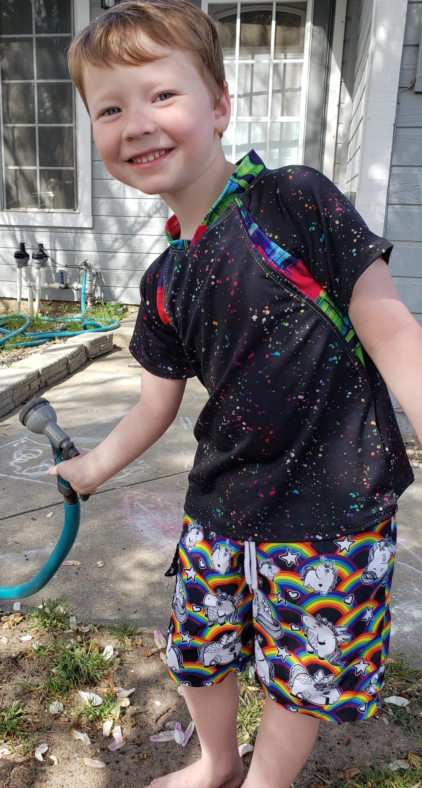 Kids Rockin Raglan Tee - Multiple options available - Short Sleeve, Gathered Sleeve, Long Sleeve Digital PDF Sewing Pattern