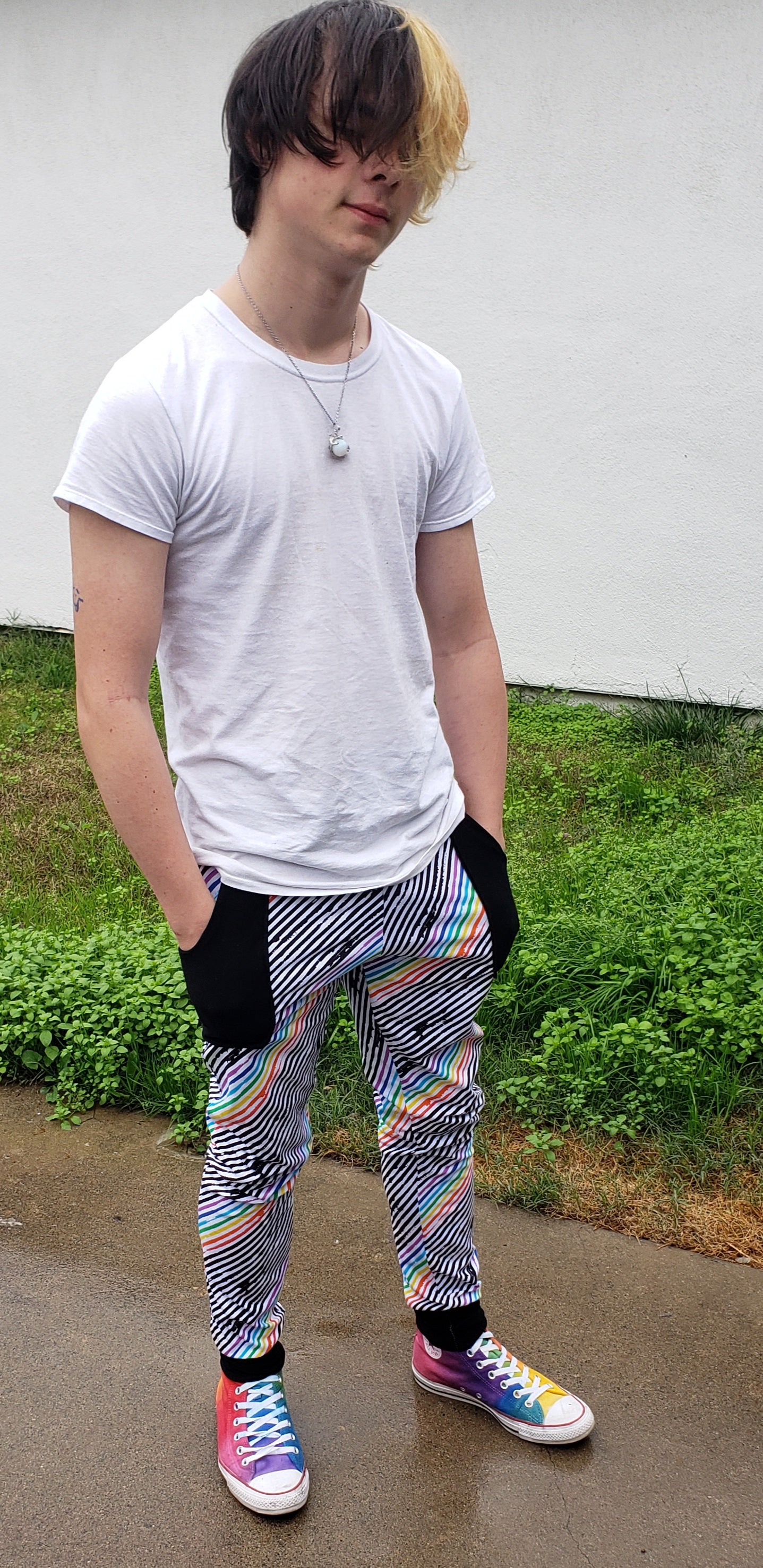 Adult Size - The Universal Joggers - Unisex Stretch Pants with color block options PDF Digital Sewing Patterns