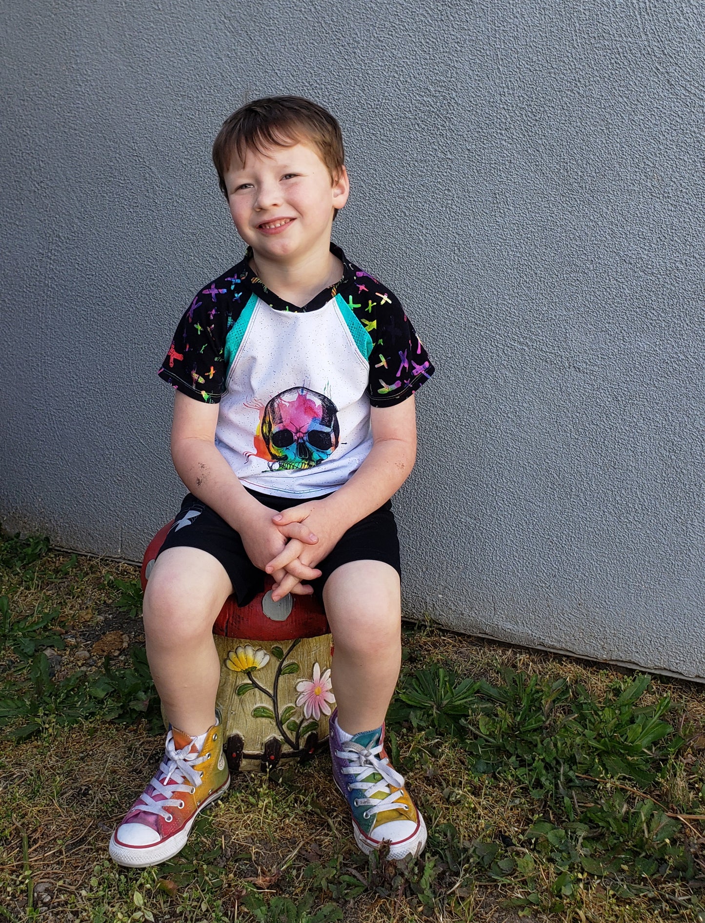 Kids Rockin Raglan Tee - Multiple options available - Short Sleeve, Gathered Sleeve, Long Sleeve Digital PDF Sewing Pattern