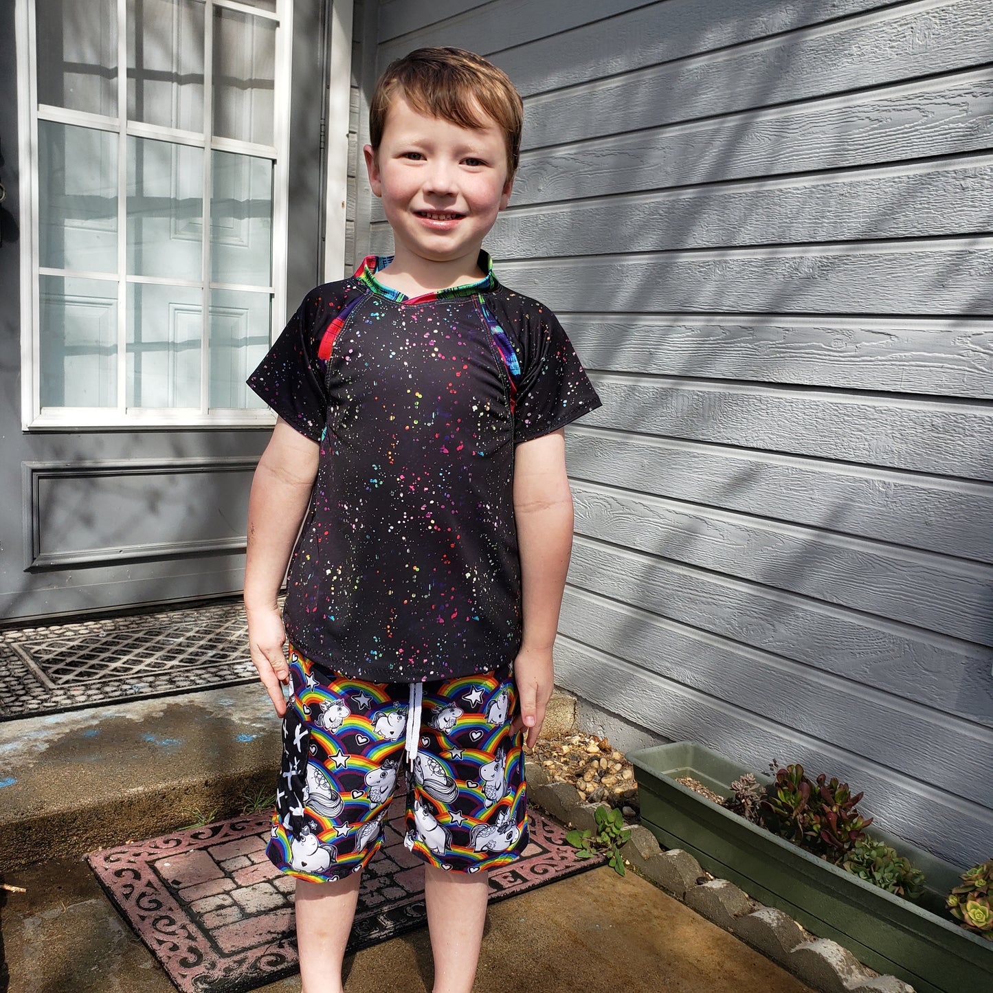 Kids Rockin Raglan Tee - Multiple options available - Short Sleeve, Gathered Sleeve, Long Sleeve Digital PDF Sewing Pattern