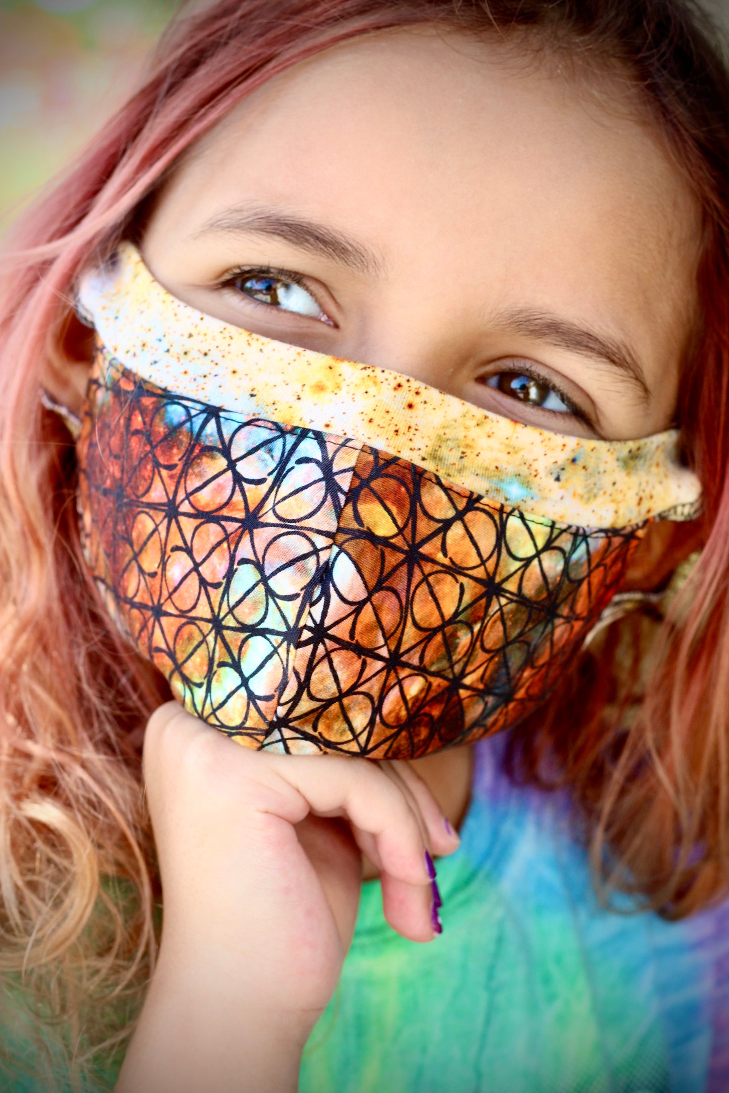 Mask Face Covering PDF Digital Pattern - 5 sizes child through adult