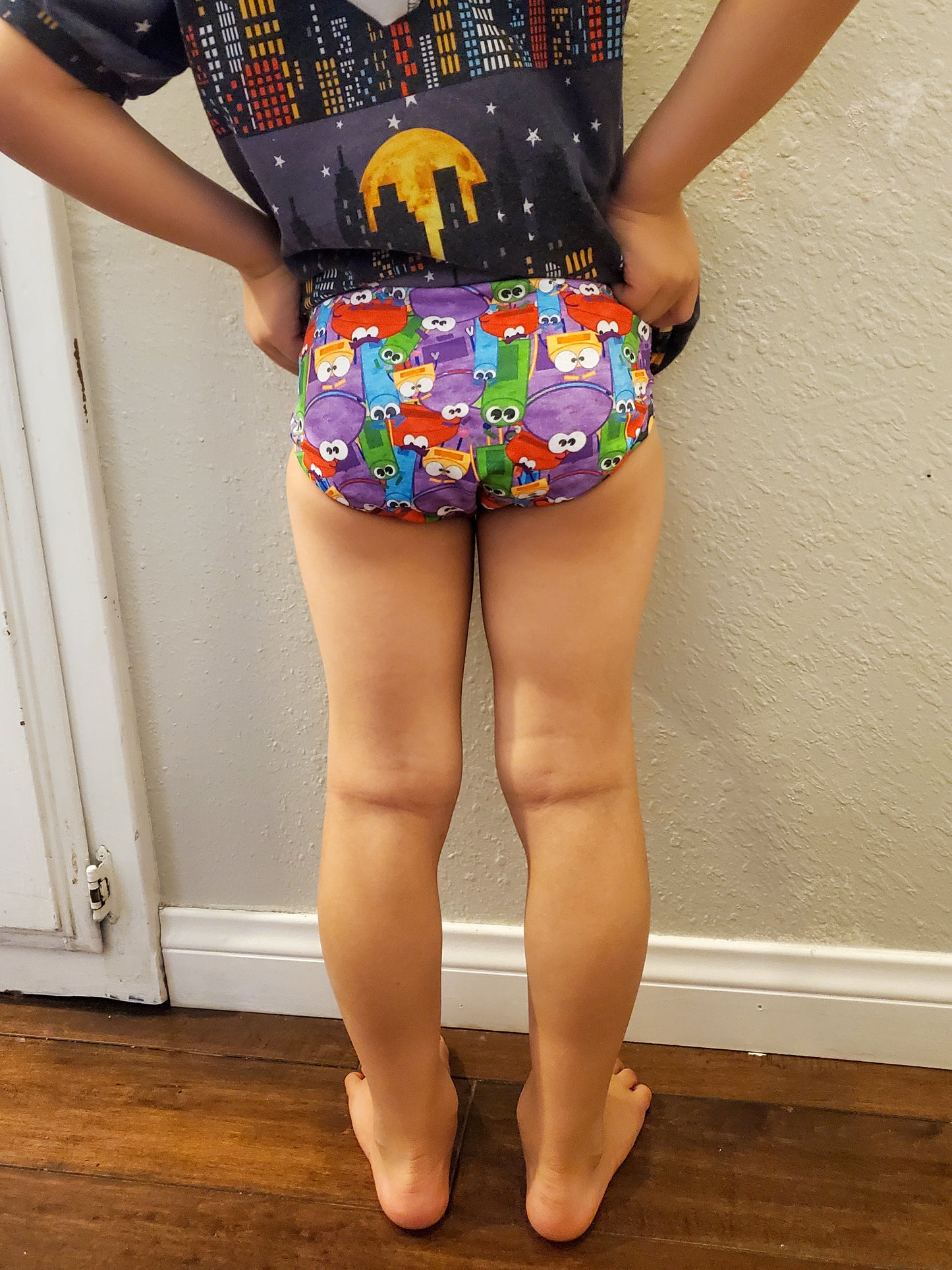 KIDS SIZE undies RockerByeBooties - PDF - Digital Pattern File for garment sewing underwear diaper cover training underwear menstruation