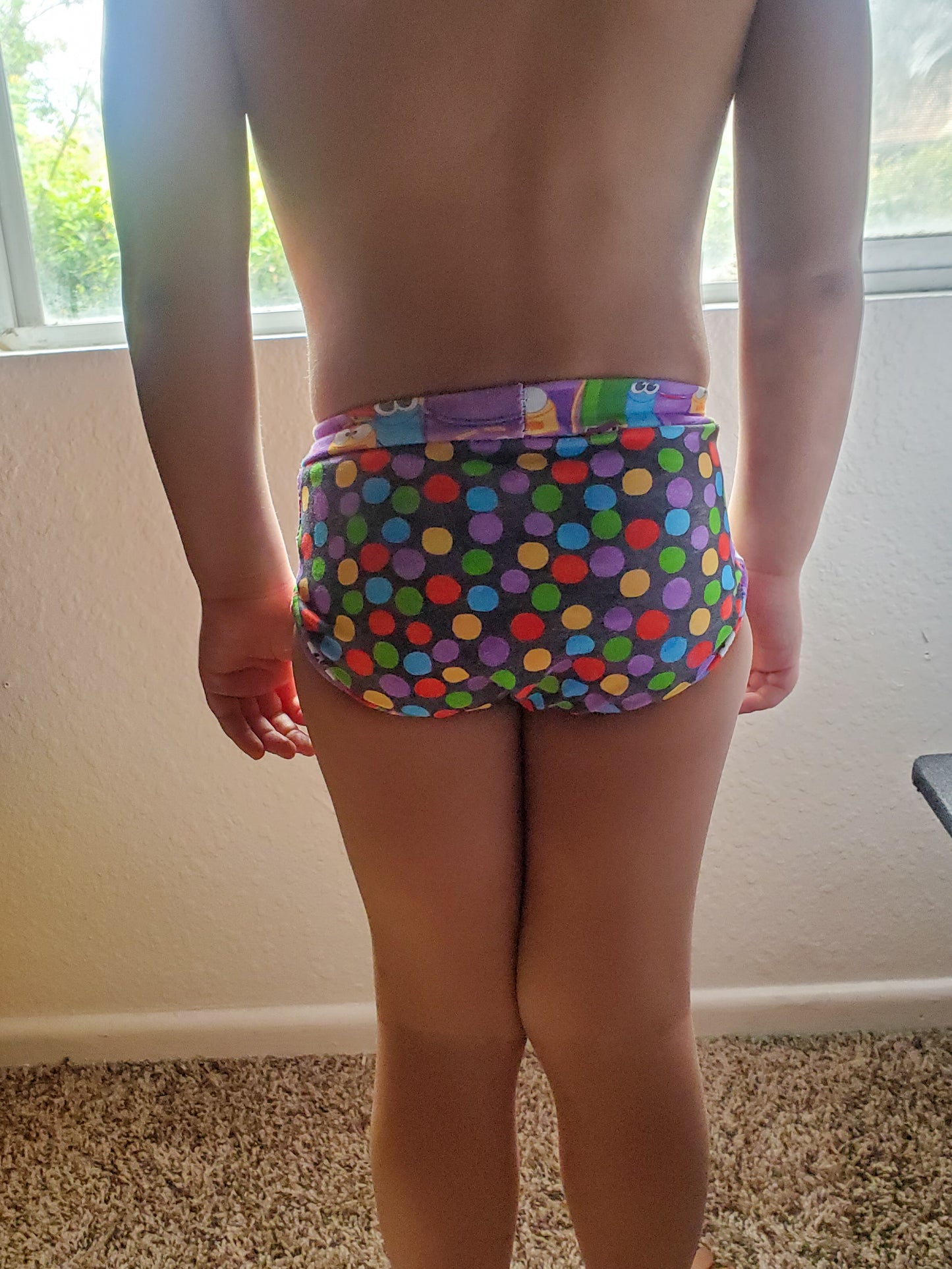 KIDS SIZE undies RockerByeBooties - PDF - Digital Pattern File for garment sewing underwear diaper cover training underwear menstruation