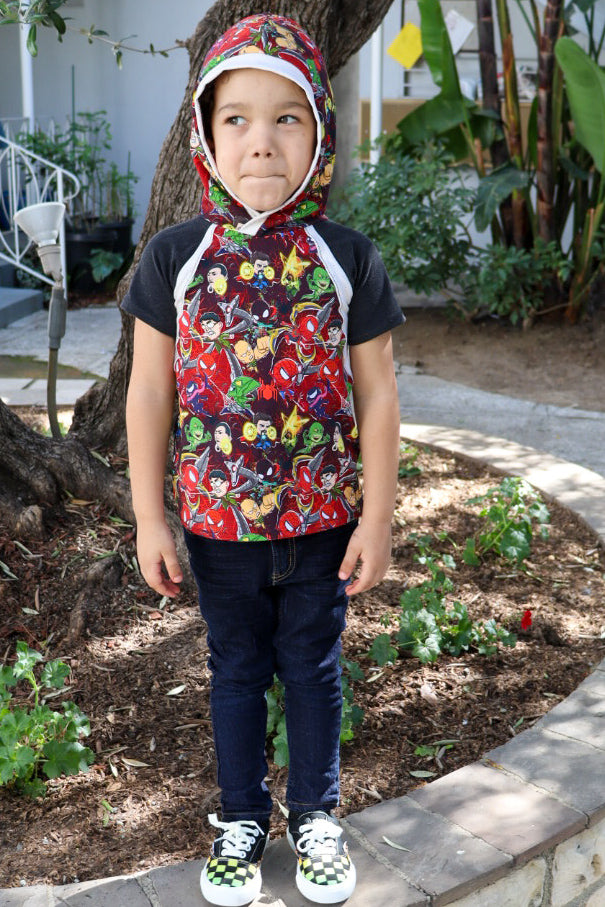 Kids Rockin Raglan Tee - Multiple options available - Short Sleeve, Gathered Sleeve, Long Sleeve Digital PDF Sewing Pattern