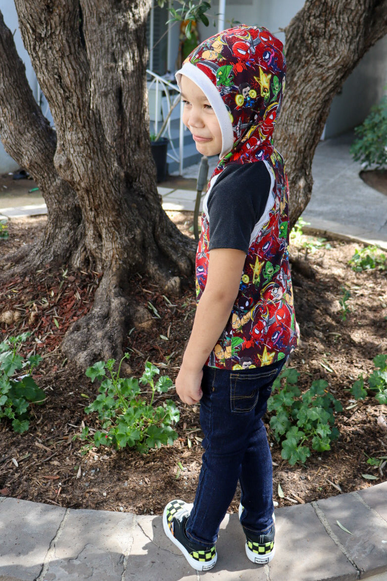 Kids Rockin Raglan Tee - Multiple options available - Short Sleeve, Gathered Sleeve, Long Sleeve Digital PDF Sewing Pattern