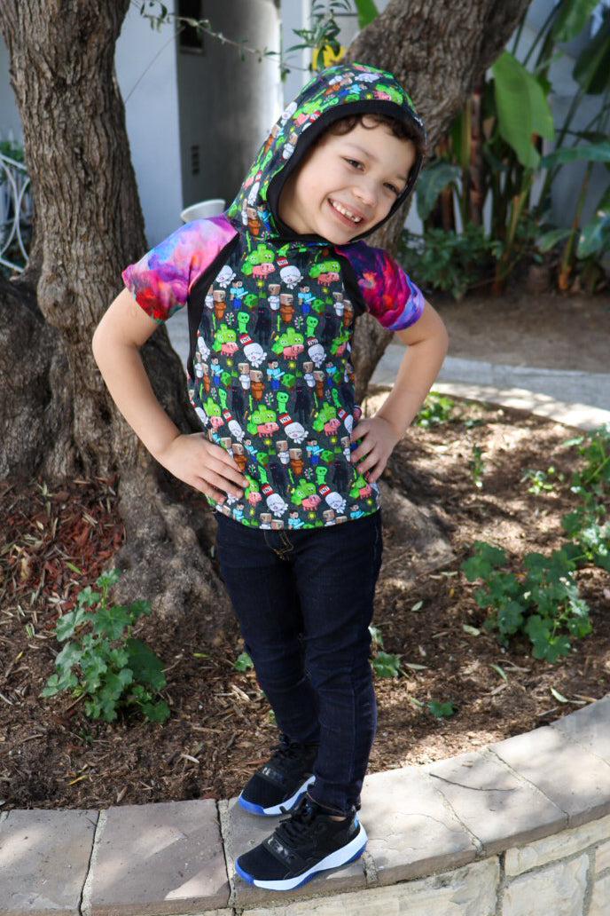 Kids Rockin Raglan Tee - Multiple options available - Short Sleeve, Gathered Sleeve, Long Sleeve Digital PDF Sewing Pattern