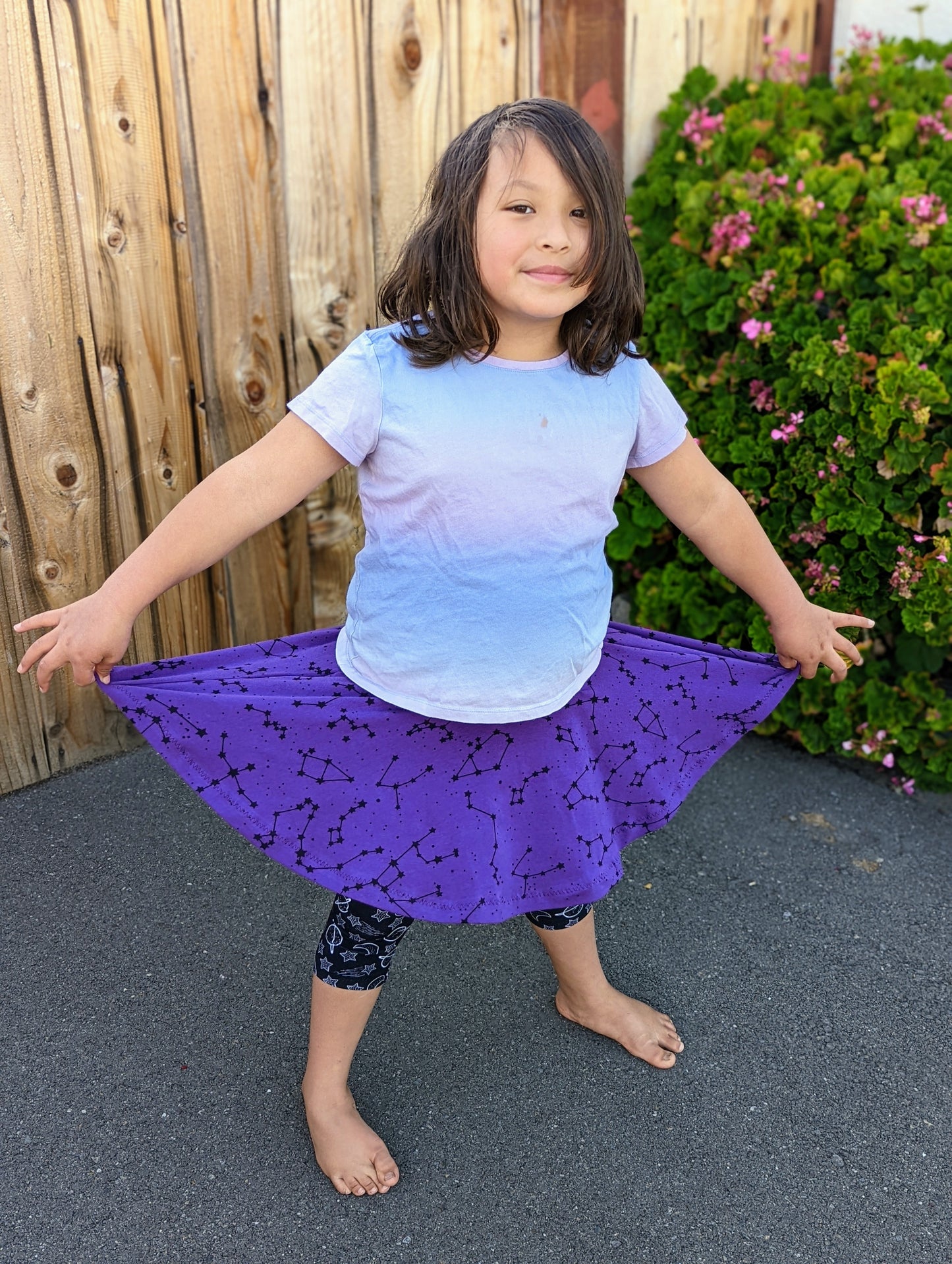 Kids Sporty Skorty Skirt, Shorts to full length yoga pants - Digital PDF Sewing Pattern - Size Preemie to 20 youth