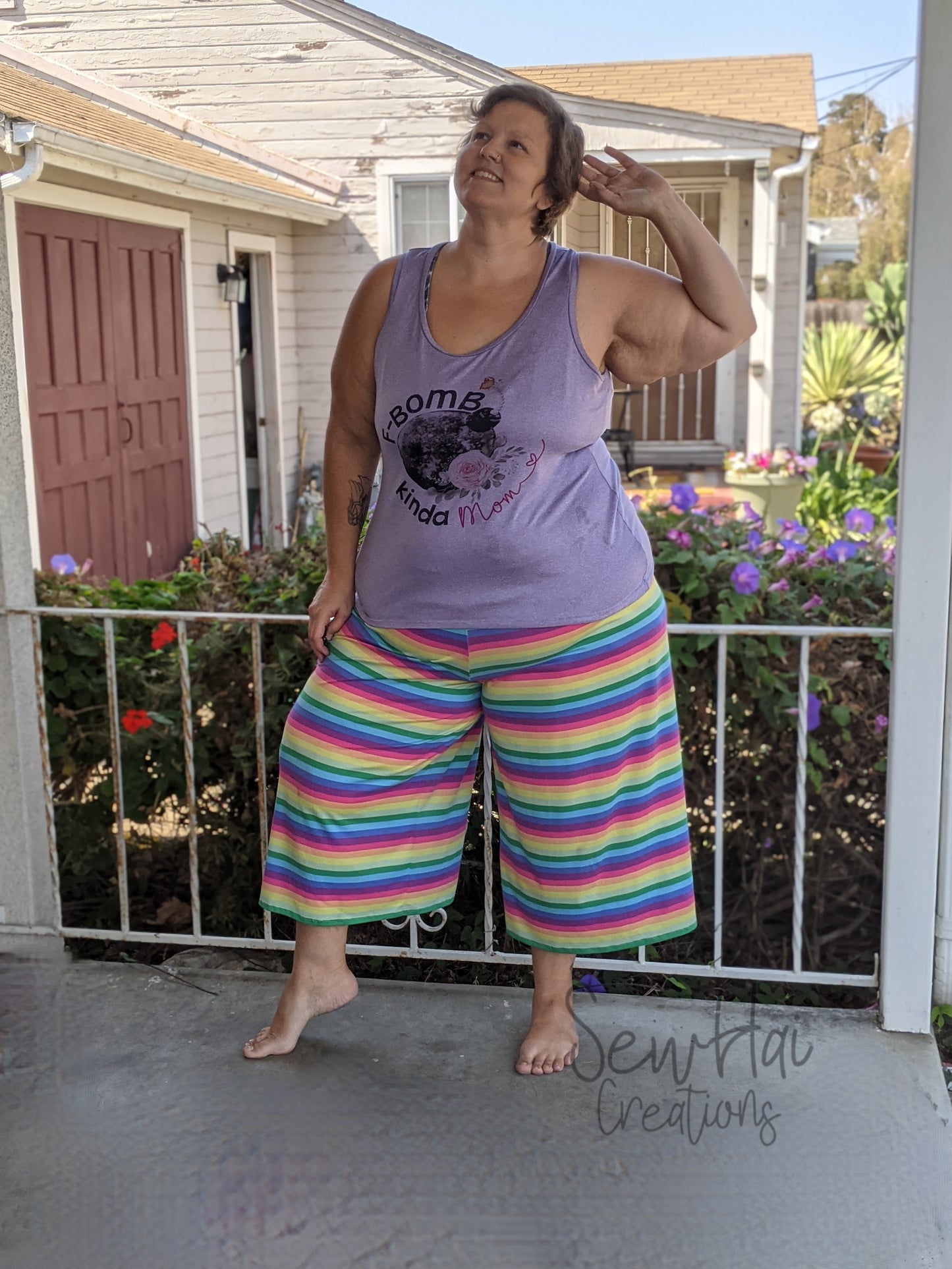 Adult Rockapalazzo Pants - Multiple options available - Digital PDF Sewing Pattern