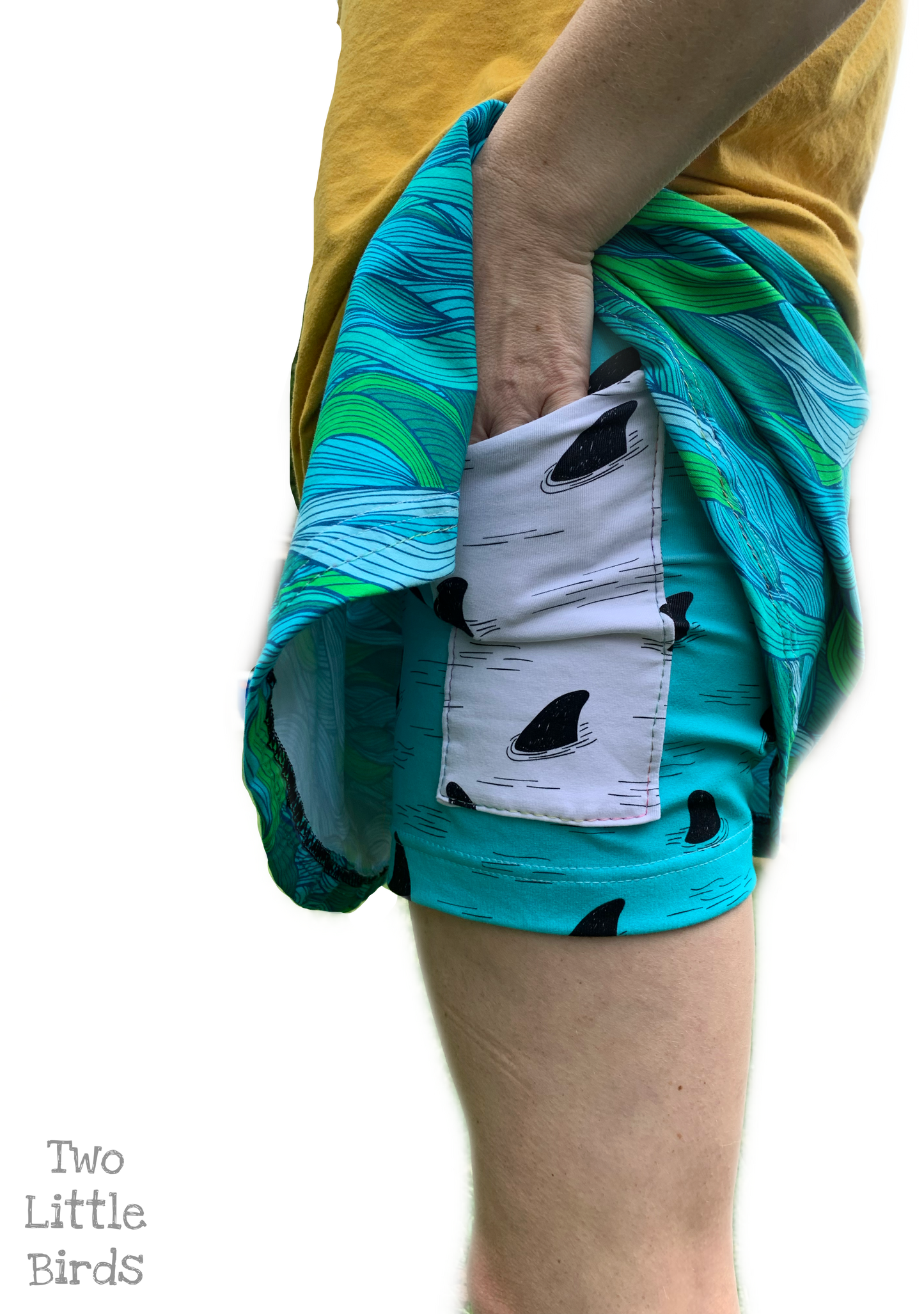 Kids Sporty Skorty Skirt, Shorts to full length yoga pants - Digital PDF Sewing Pattern - Size Preemie to 20 youth