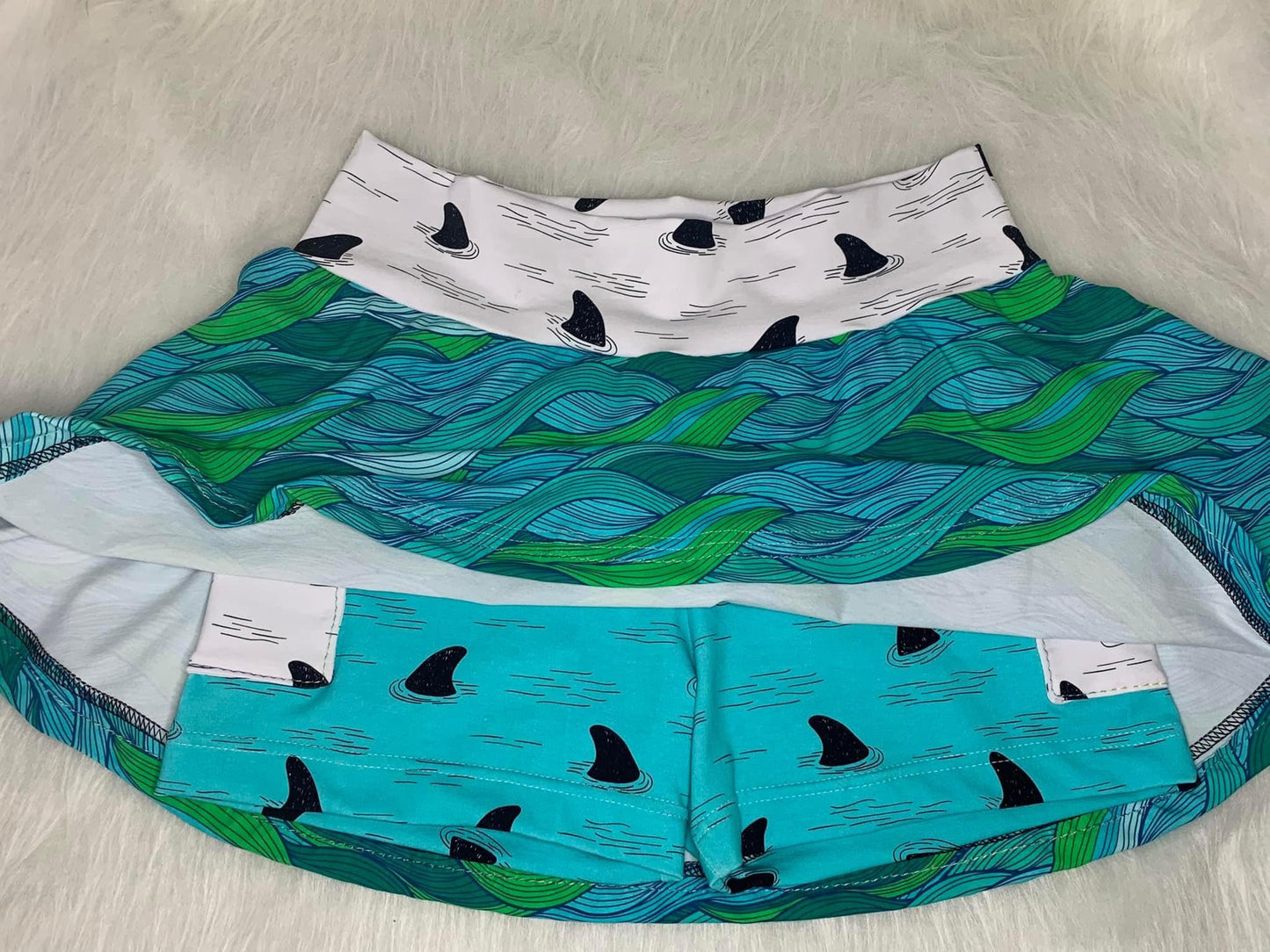 Kids Sporty Skorty Skirt, Shorts to full length yoga pants - Digital PDF Sewing Pattern - Size Preemie to 20 youth