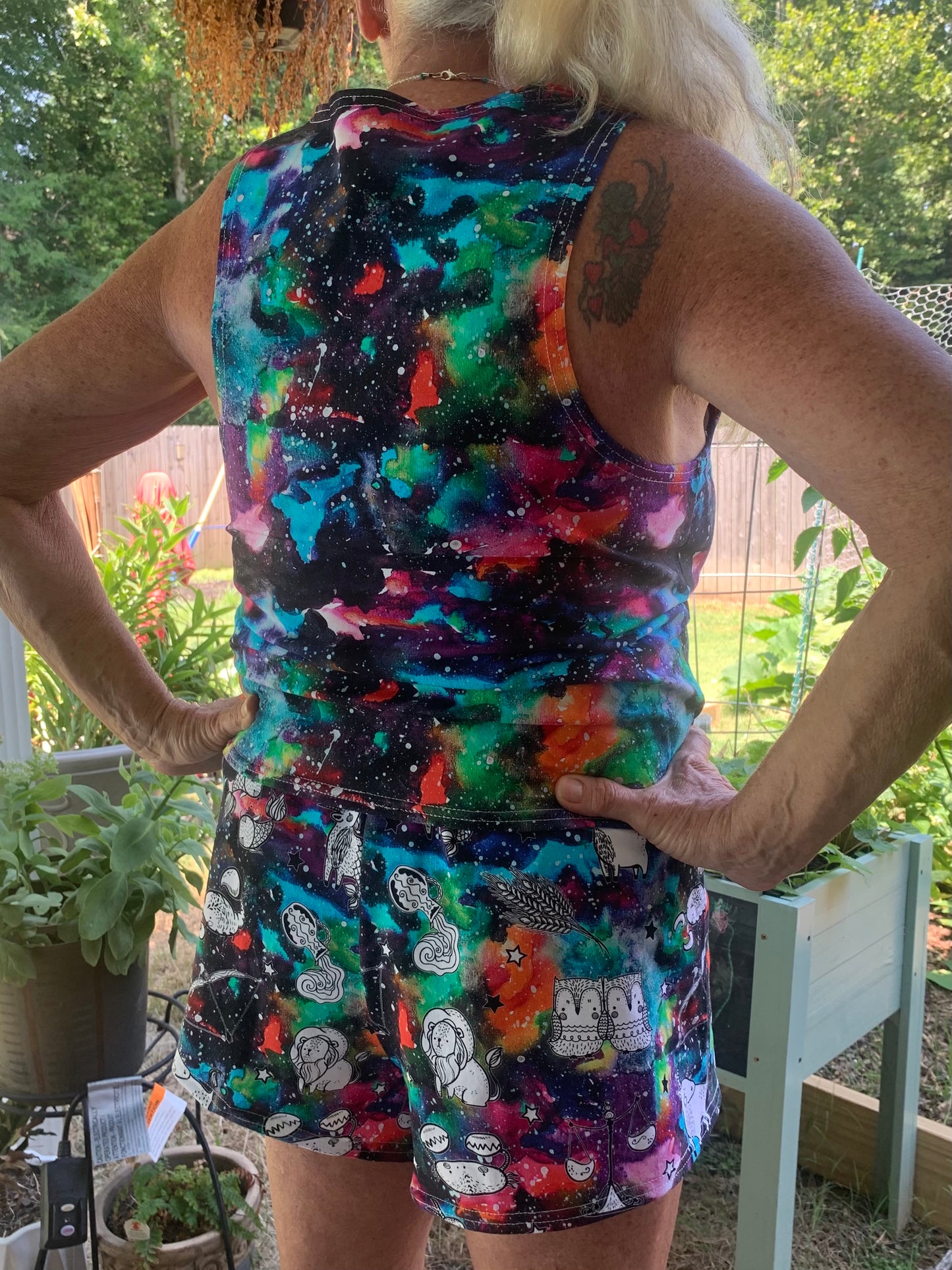 Adult Digital Sewing PDF Pattern - Sweet Sleep Set - Shorts and Tank top Pajamas