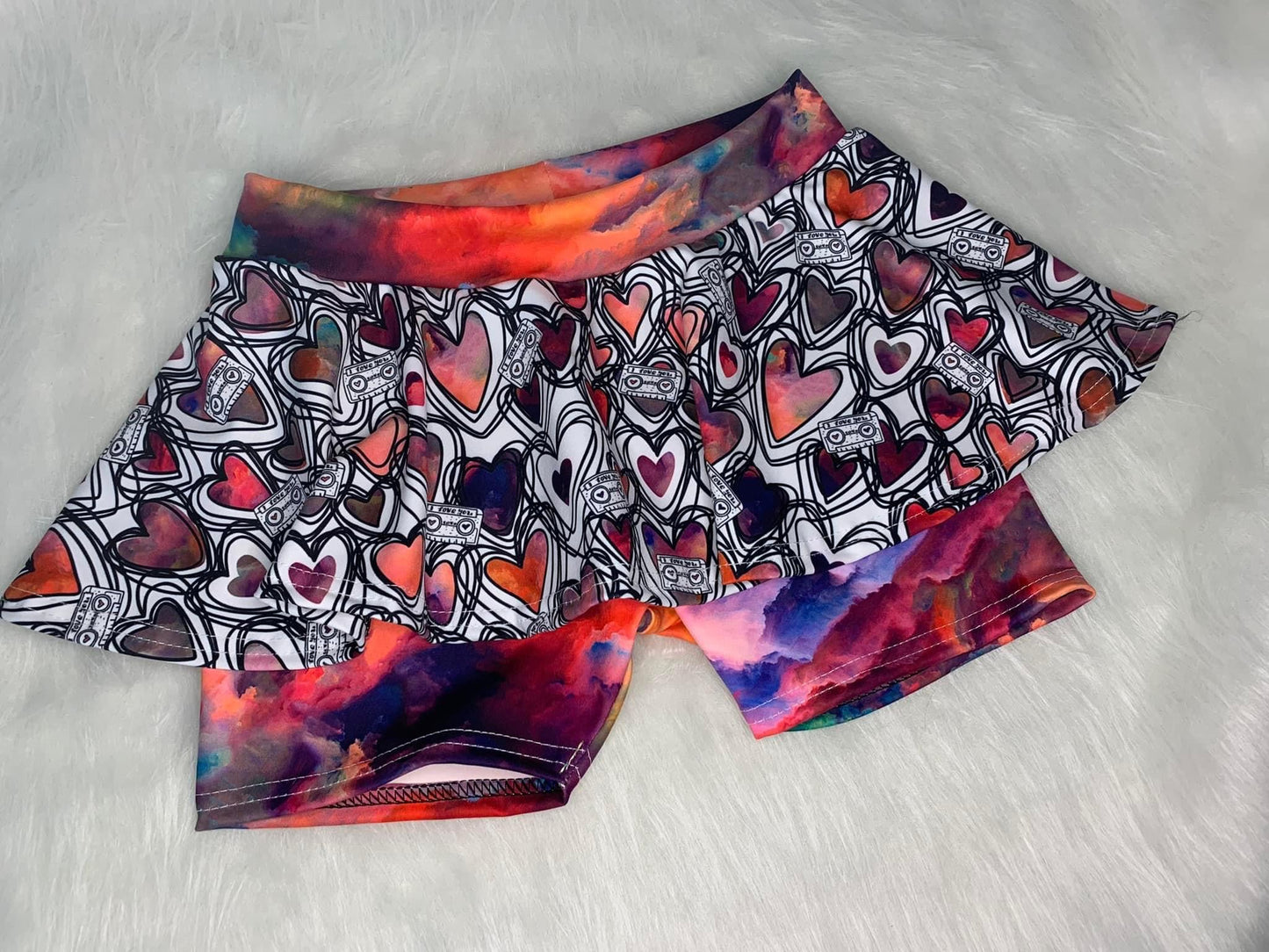 Kids Sporty Skorty Skirt, Shorts to full length yoga pants - Digital PDF Sewing Pattern - Size Preemie to 20 youth