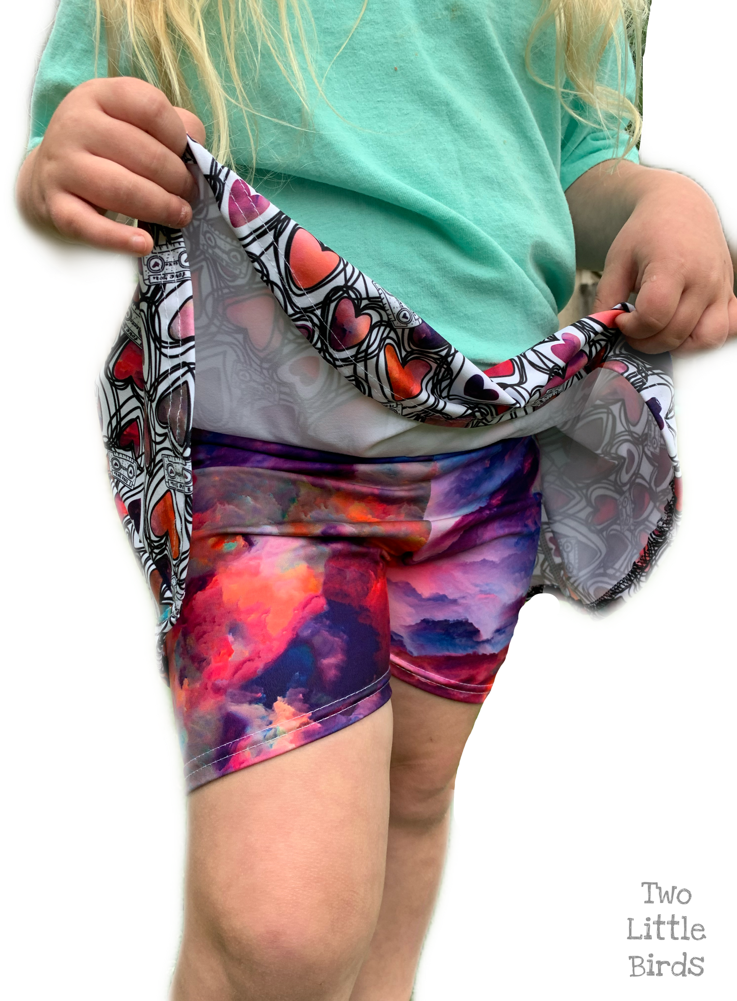 Kids Sporty Skorty Skirt, Shorts to full length yoga pants - Digital PDF Sewing Pattern - Size Preemie to 20 youth