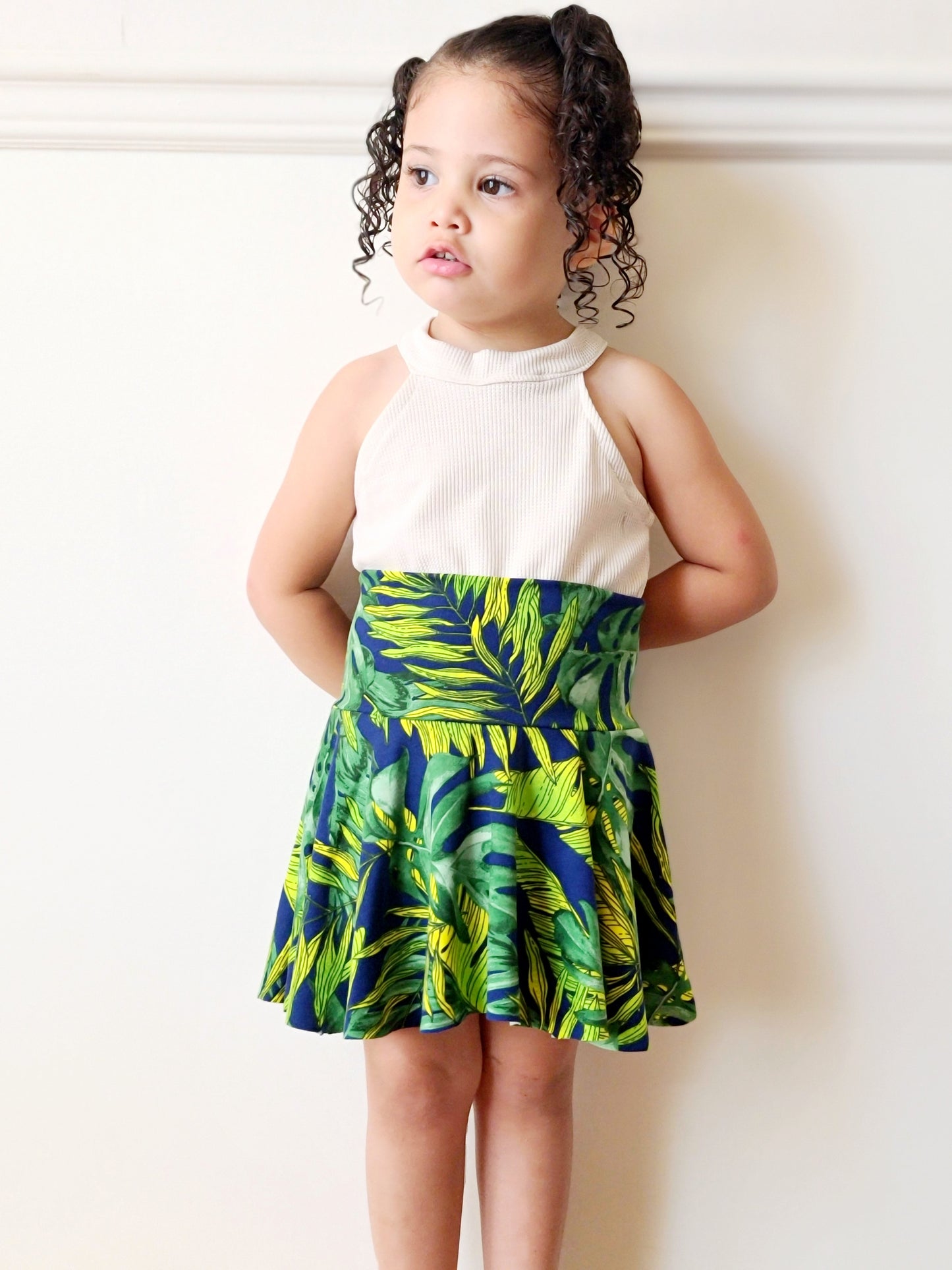 Kids Sporty Skorty Skirt, Shorts to full length yoga pants - Digital PDF Sewing Pattern - Size Preemie to 20 youth