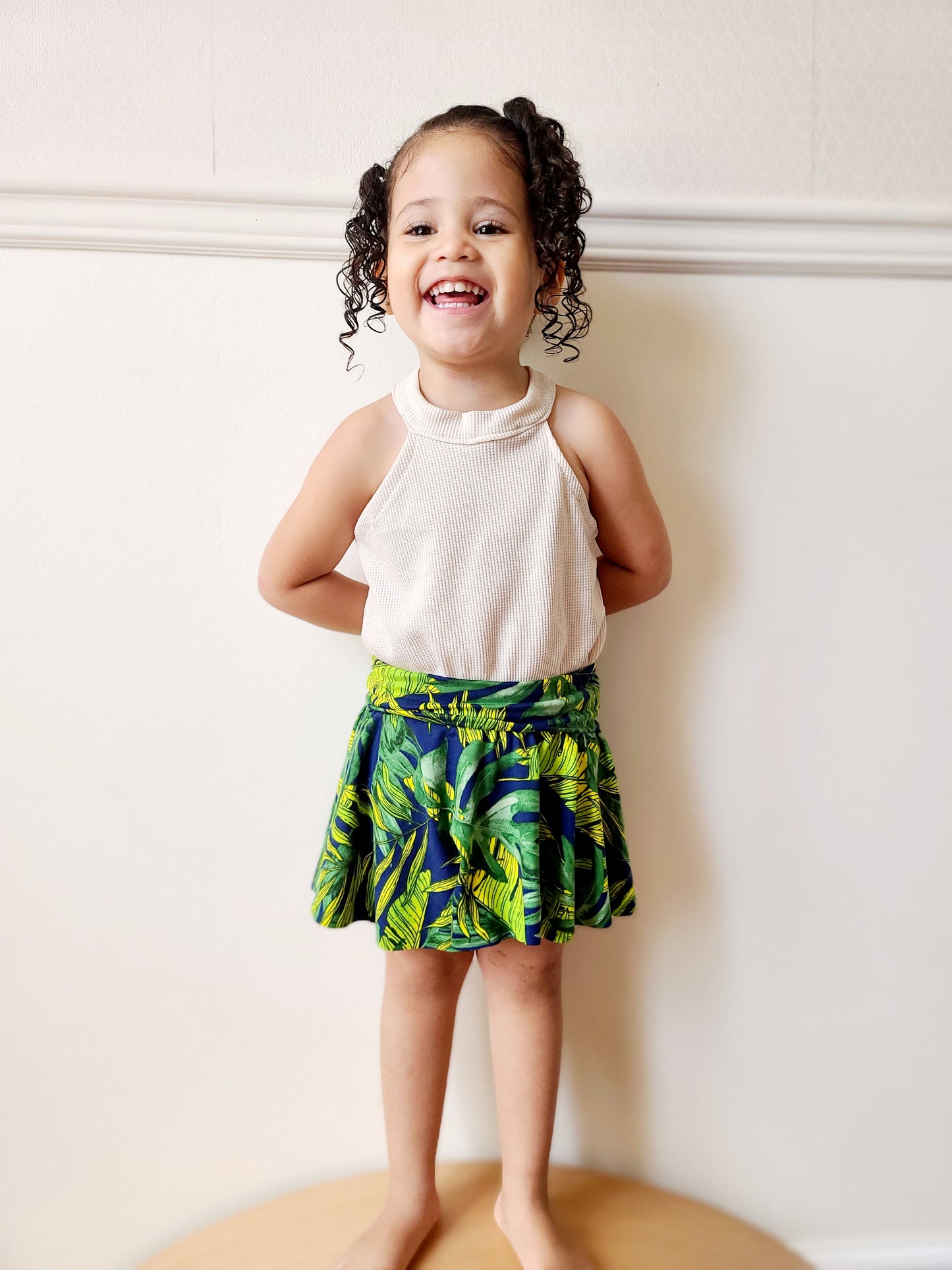 Kids Sporty Skorty Skirt, Shorts to full length yoga pants - Digital PDF Sewing Pattern - Size Preemie to 20 youth