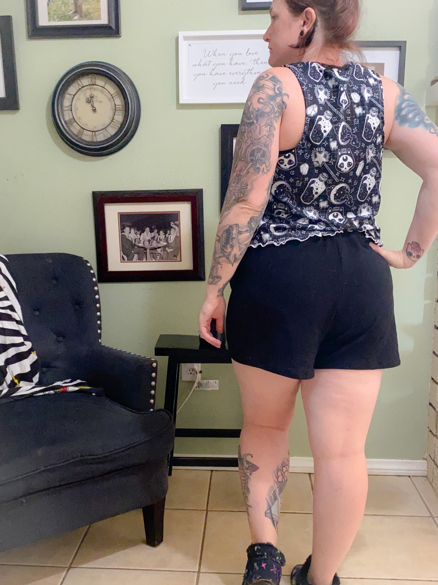 Adult Digital Sewing PDF Pattern - Sweet Sleep Set - Shorts and Tank top Pajamas