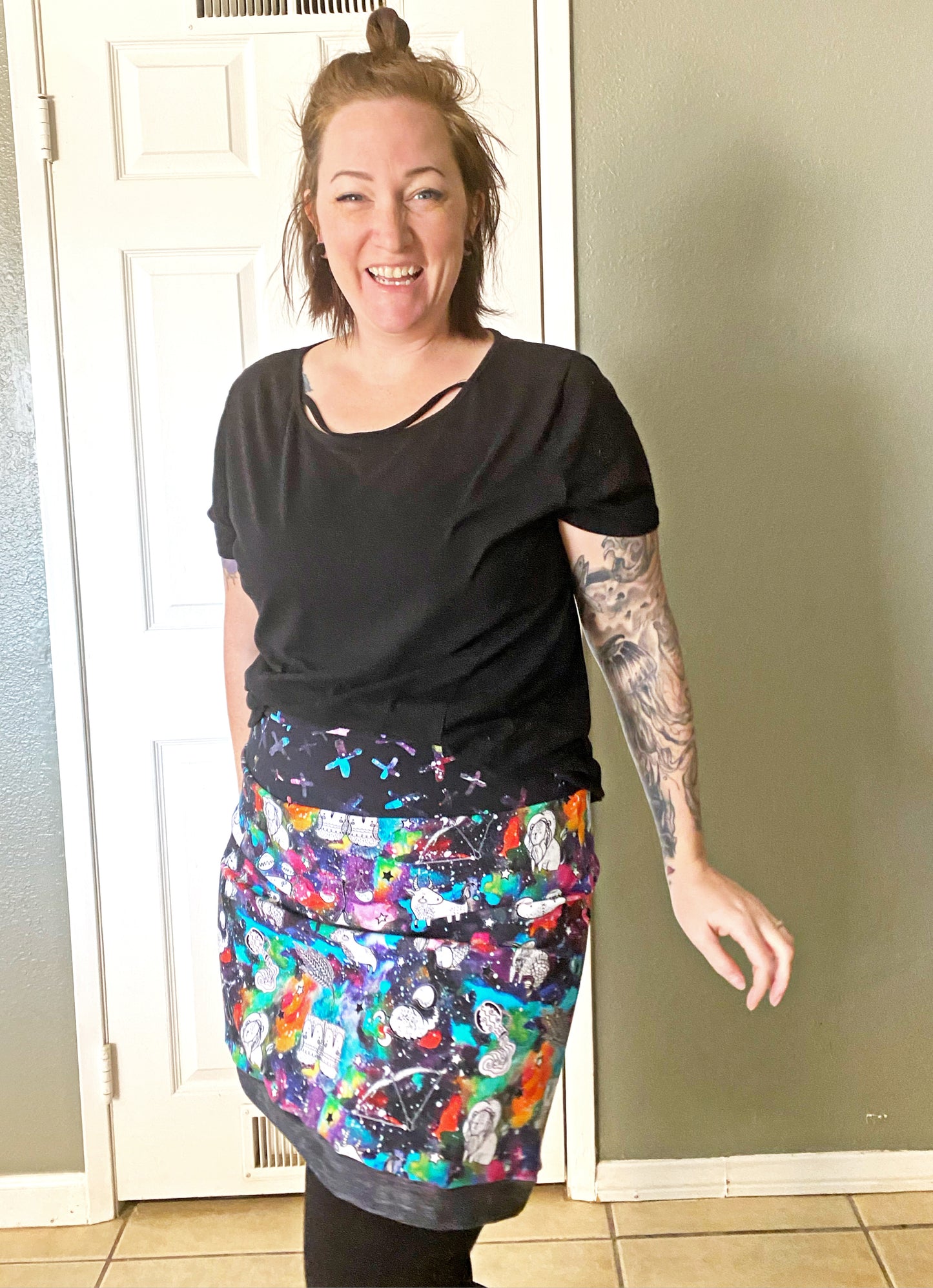 Adult Candy Pocket Skirt - Digital PDF Sewing Pattern - Size 28" hip to 83" hip