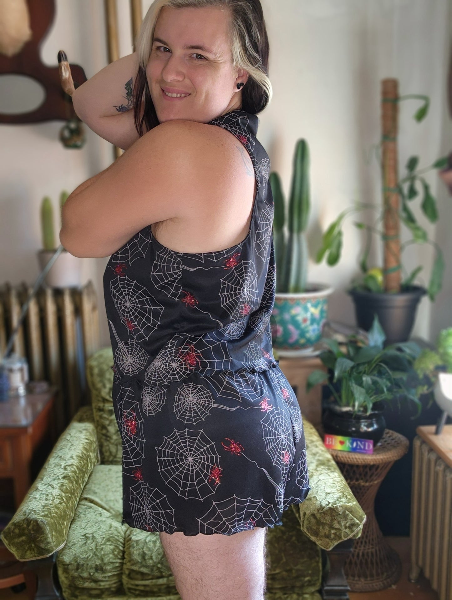 Adult Digital Sewing PDF Pattern - Sweet Sleep Set - Shorts and Tank top Pajamas