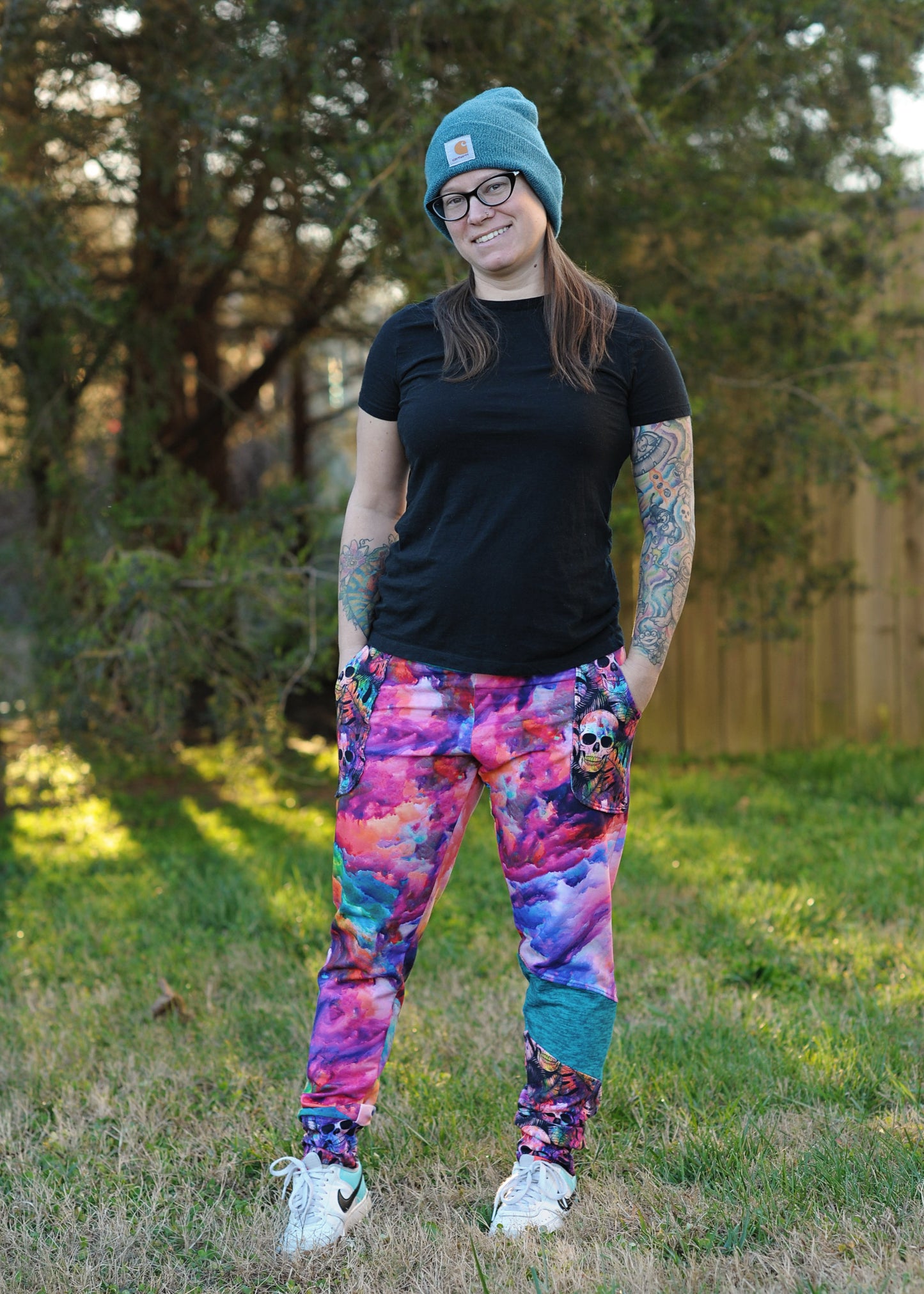 Adult Size - The Universal Joggers - Unisex Stretch Pants with color block options PDF Digital Sewing Patterns